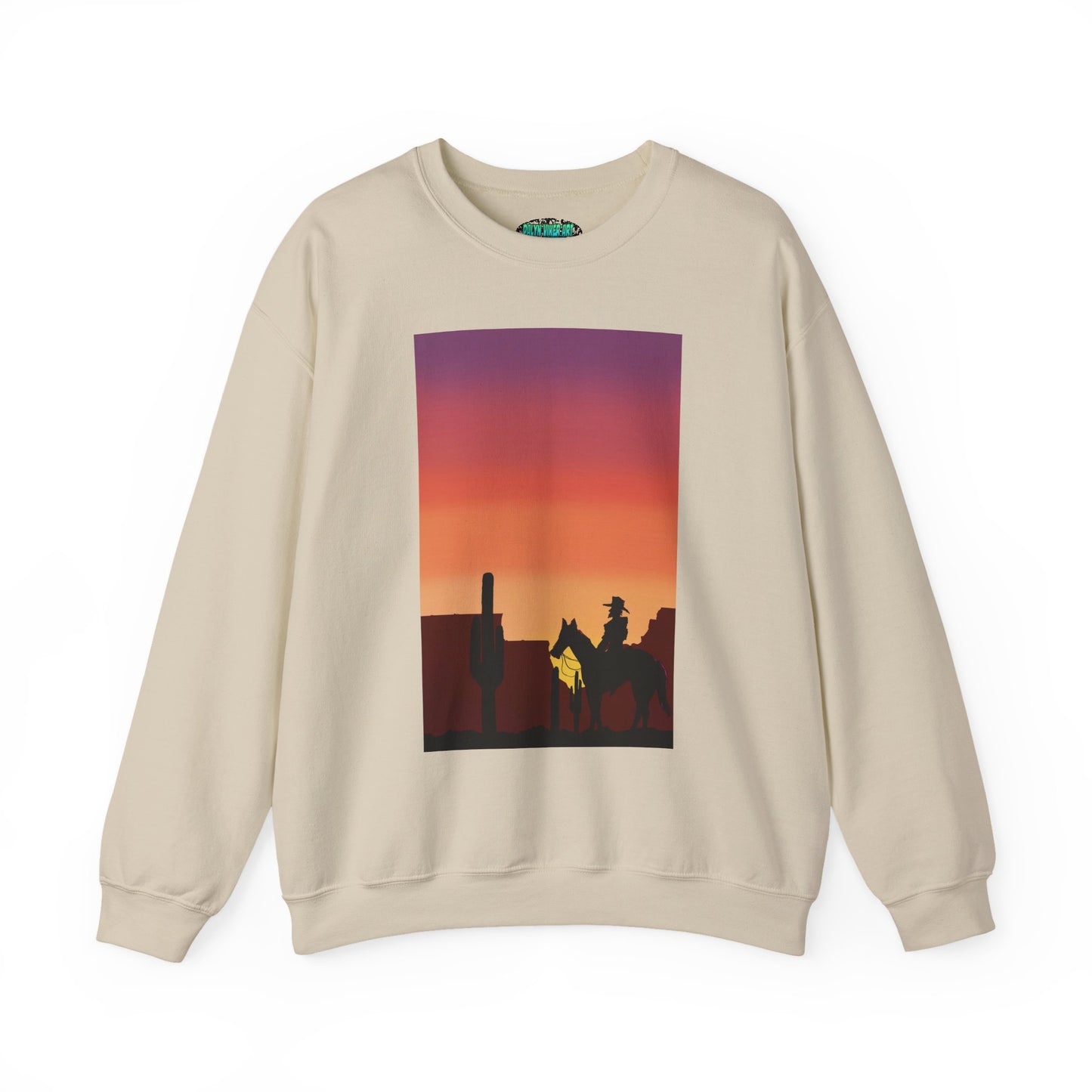 Desert Sunset Silhouette Unisex Crewneck Sweatshirt