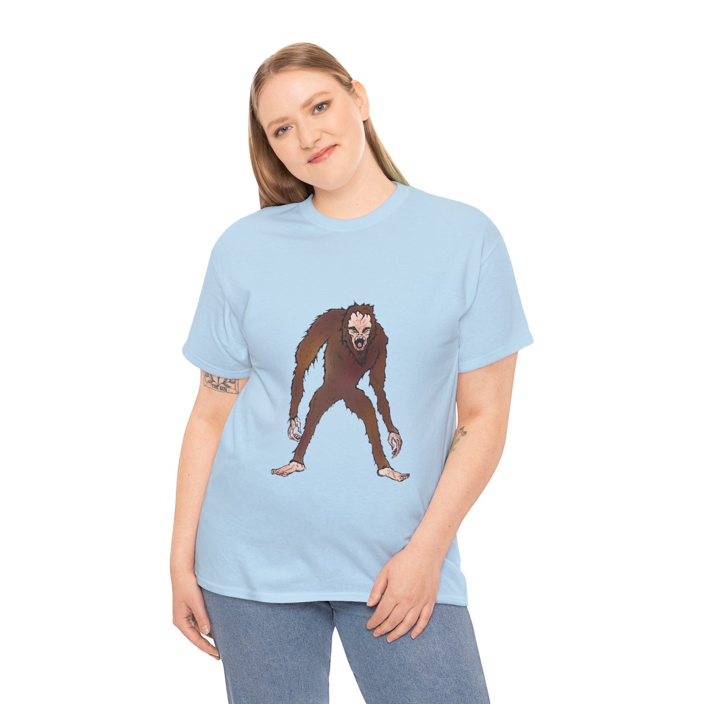 Bigfoot Sketch T‑Shirt — Retro Sasquatch Graphic Tee