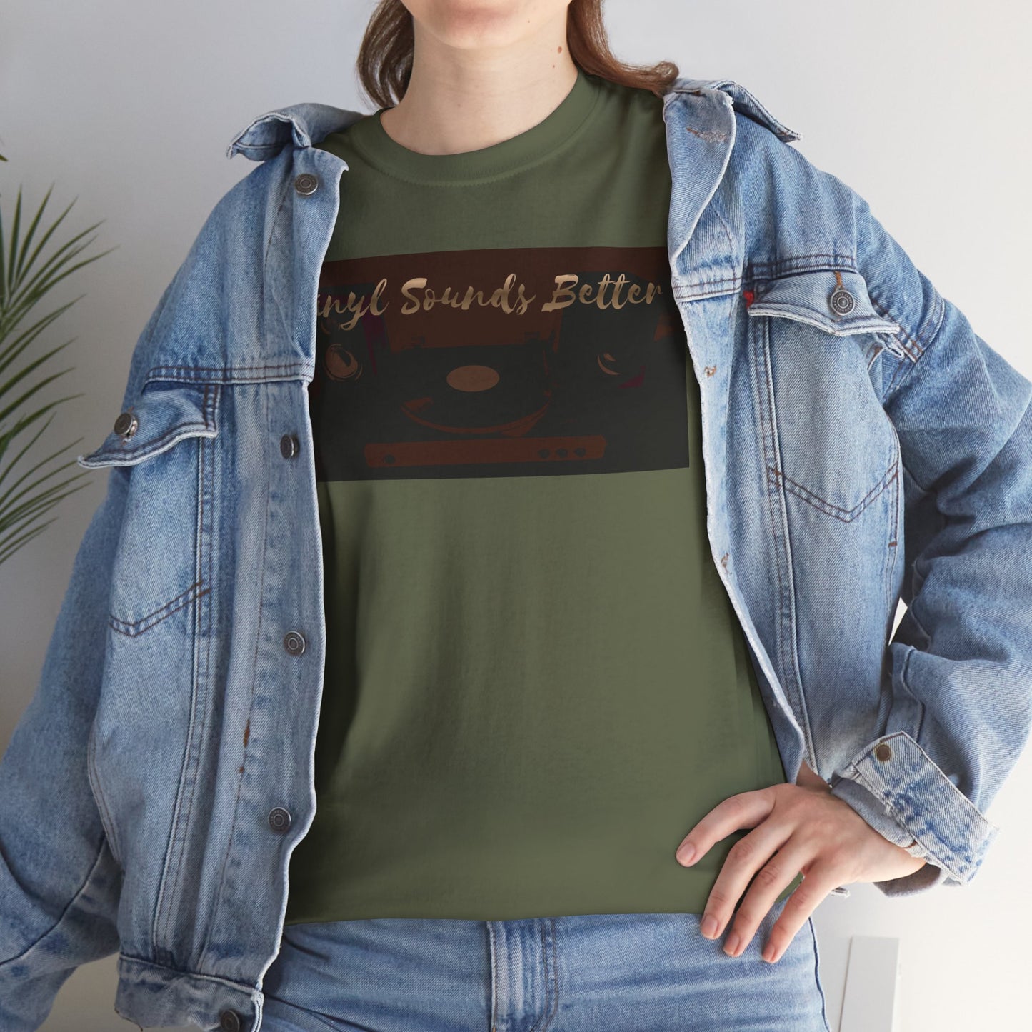 Vinyl Sounds Better T-Shirt — Retro Record Player Tee for Music Lovers