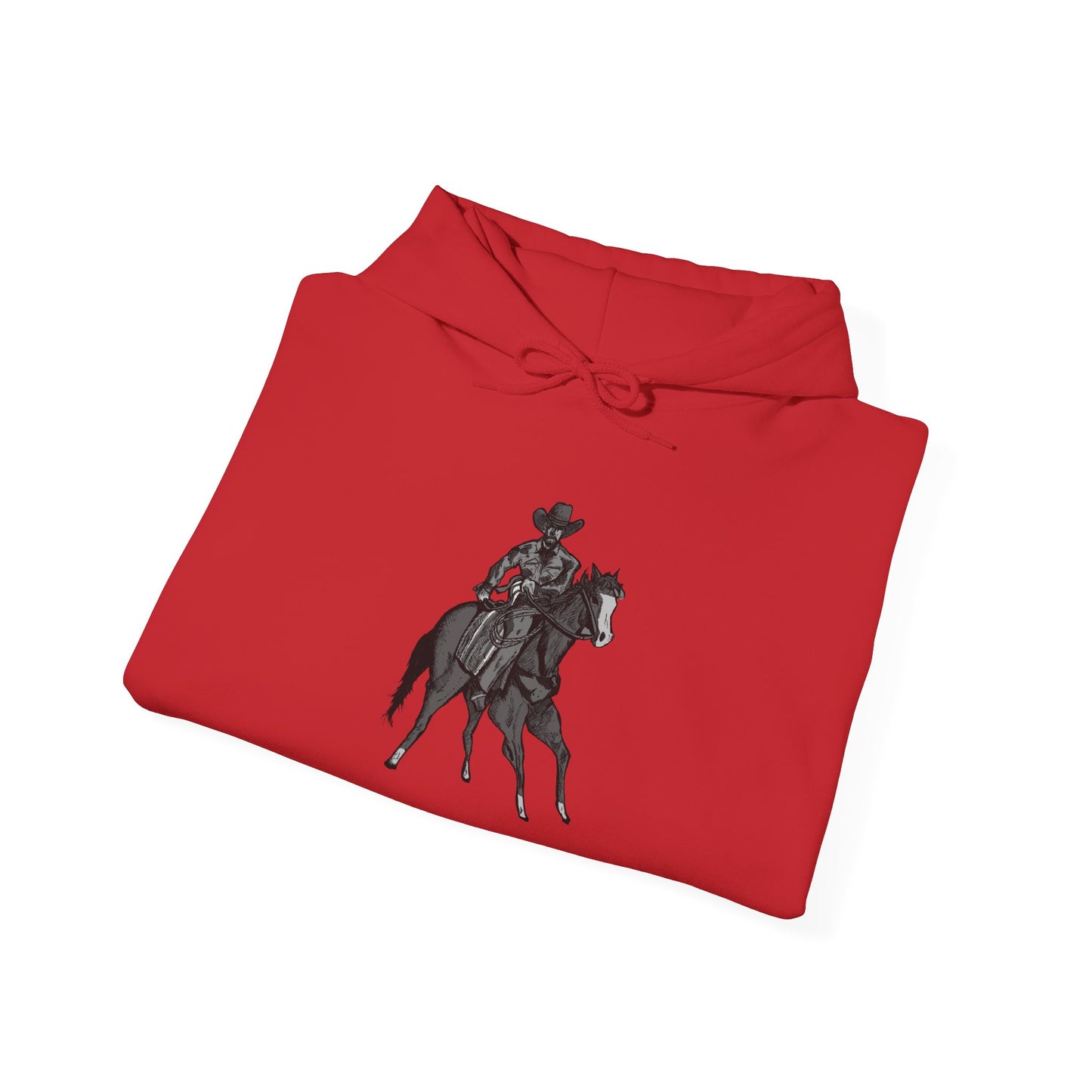 Horseback Rider Silhouette Hoodie – Western Equestrian Graphic Sweatshirt
