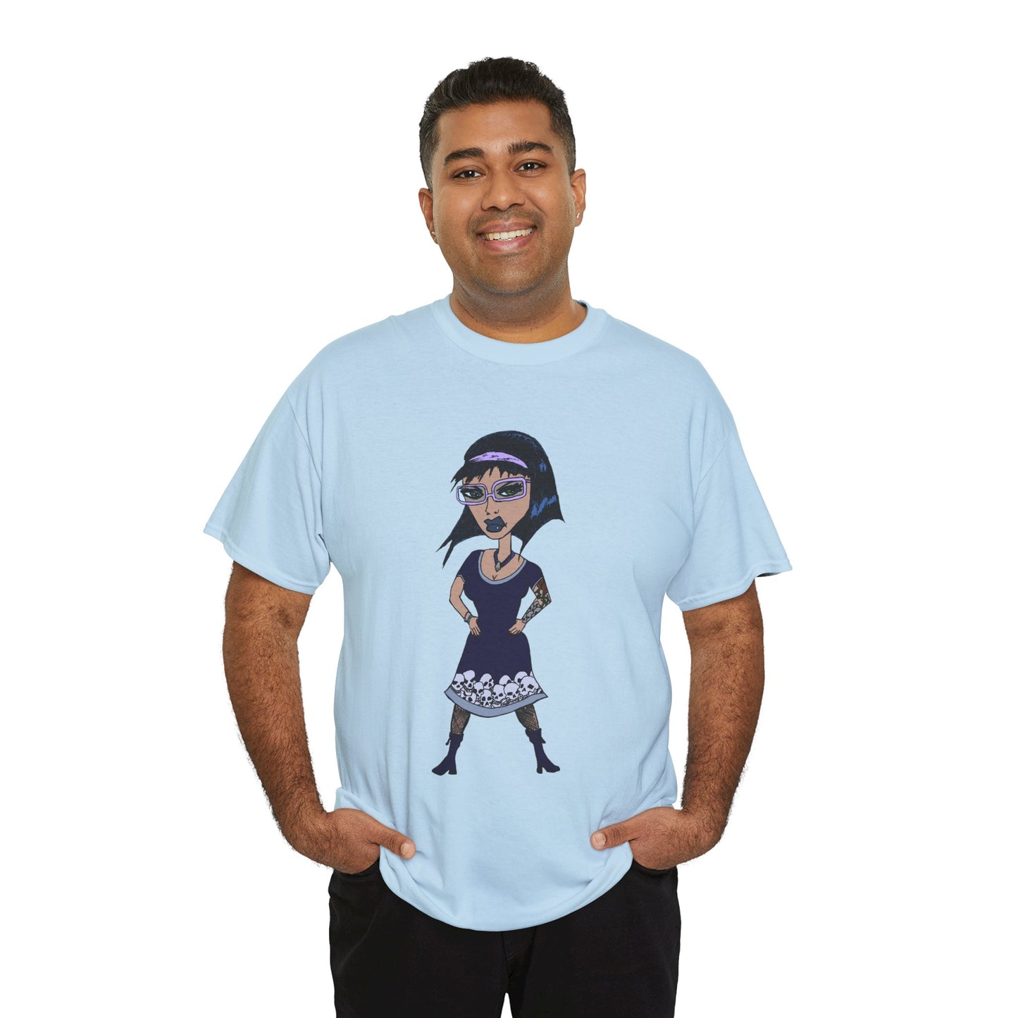 Gothic Doll T-Shirt — Retro Vampire Girl Graphic Tee