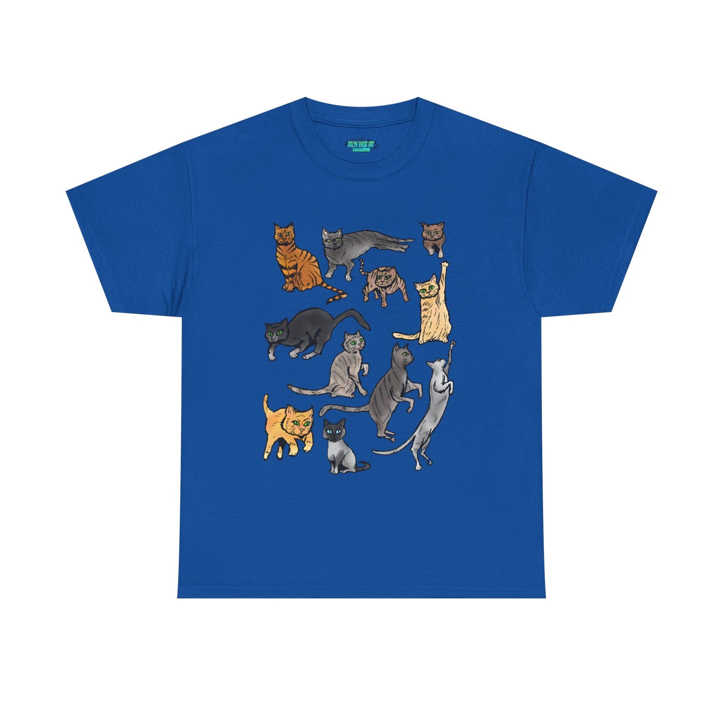 Cats Collage T-Shirt — Cute Cat Illustration Tee for Cat Lovers