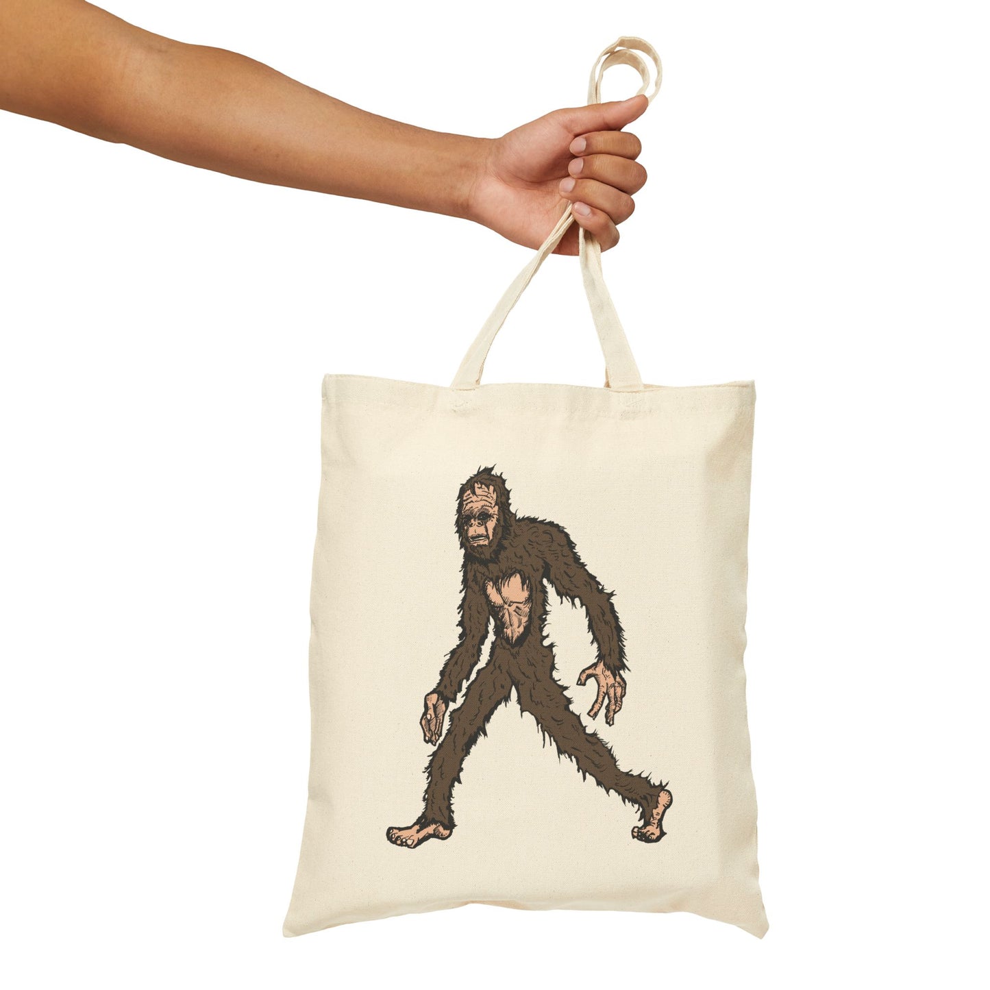 Bigfoot Stroll Cotton Canvas Tote Bag