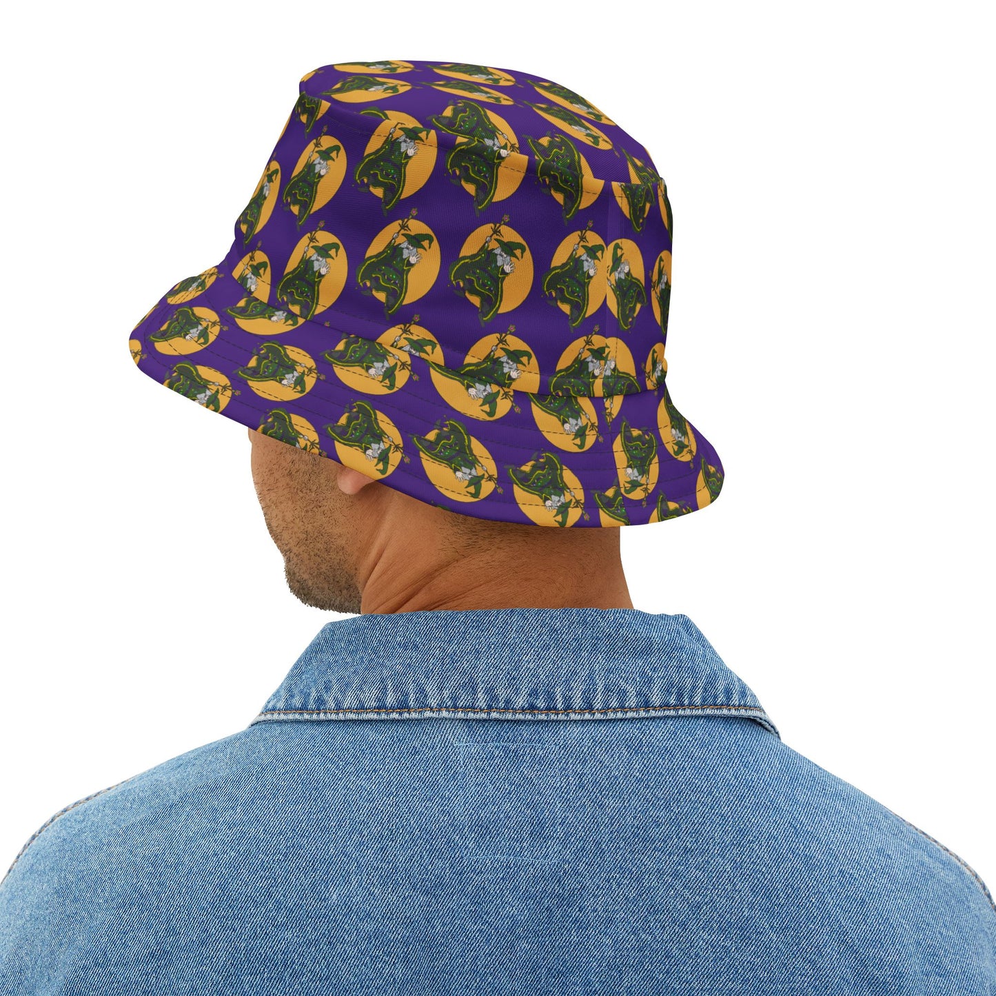 Vibrant Dog Print Bucket Hat for Casual Style, Summer Accessory, Gift for Dog Lovers, Festival Fashion, Adjustable Hat