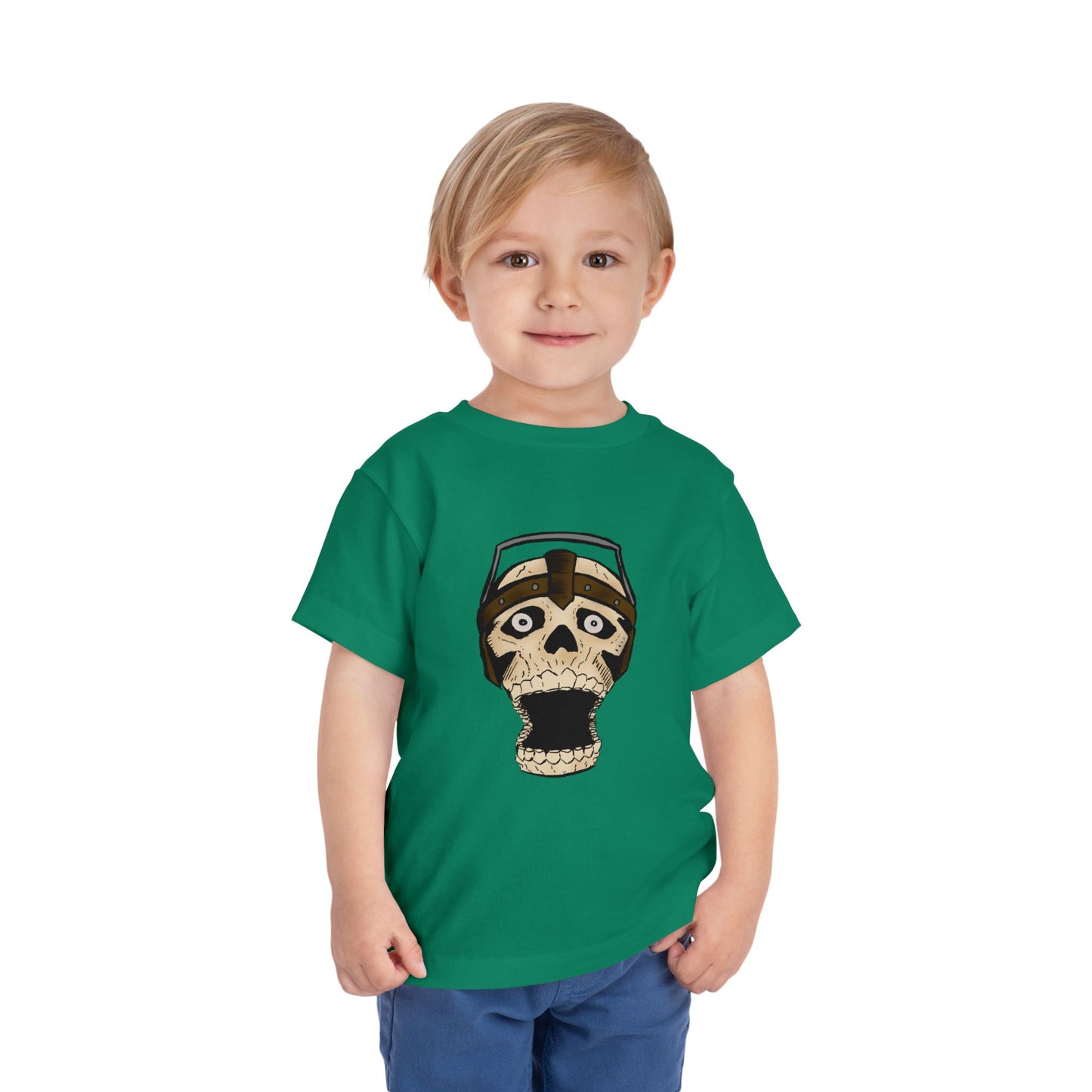Toddler Tee — Playful Screaming Skull Graphic Kids' Shirt