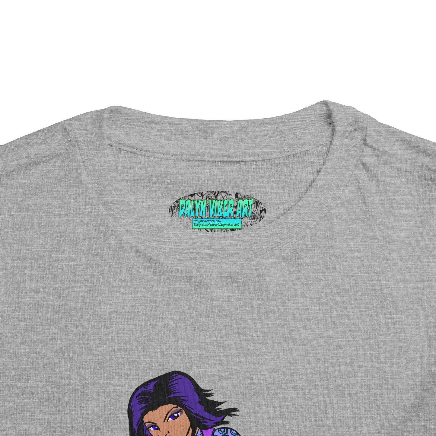 Toddler Tee — Purple Superstar Heroine Graphic Shirt