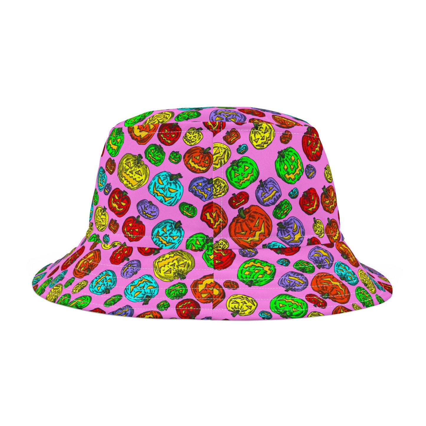 Vibrant Pumpkin Bucket Hat for Fun Fall Days, Halloween Headwear, Trendy Summer Accessory, Festival Hat, Outdoor Adventures