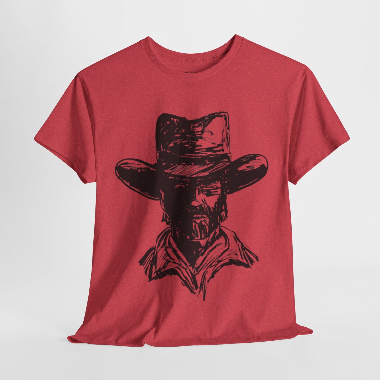 Rustic Cowboy Graphic Unisex Heavy Cotton Tee