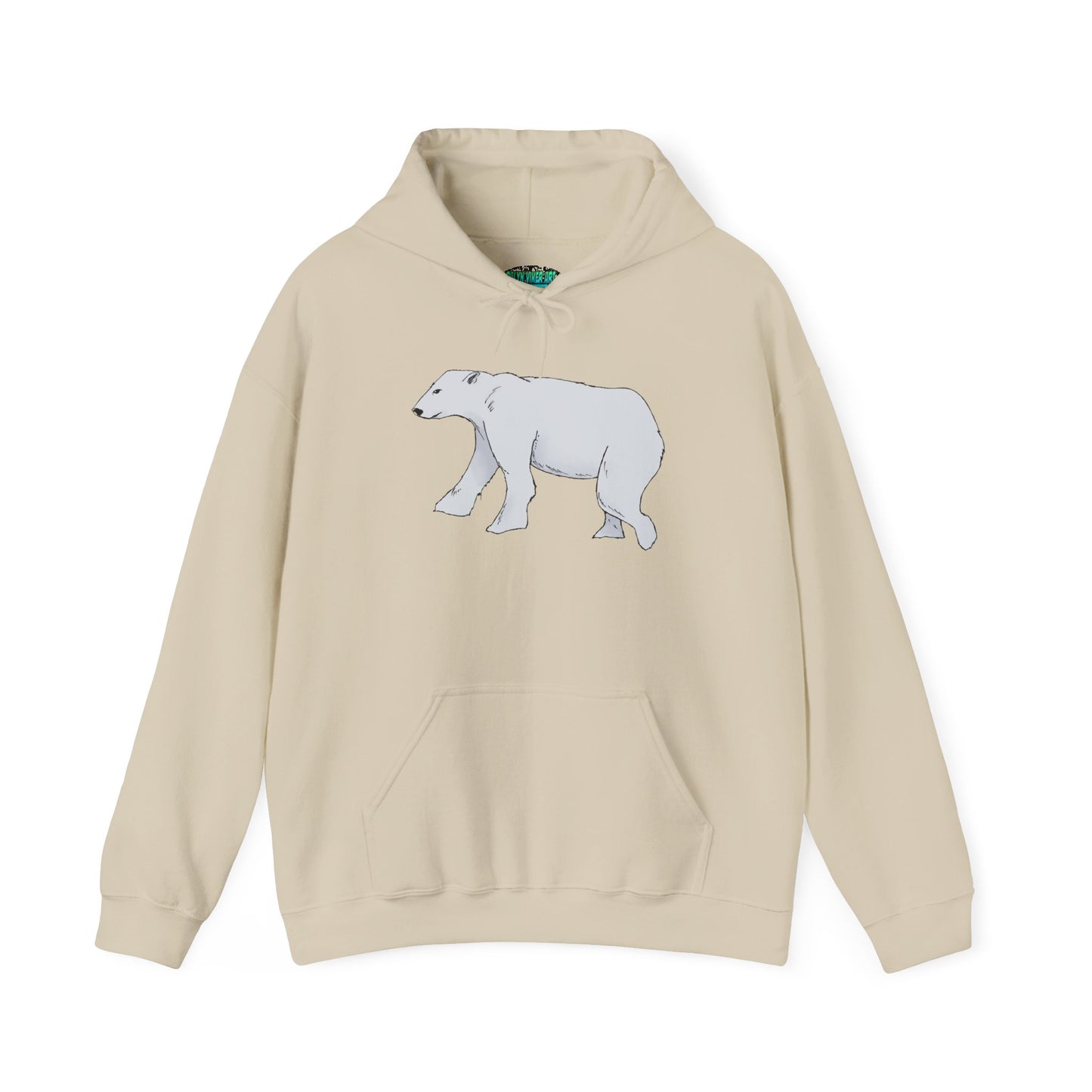Cozy Polar Bear Hoodie - Warm Winter Fashion, Unisex Sweatshirt, Gift for Animal Lovers, Perfect for Cold Days, Cute Outdoor Wear