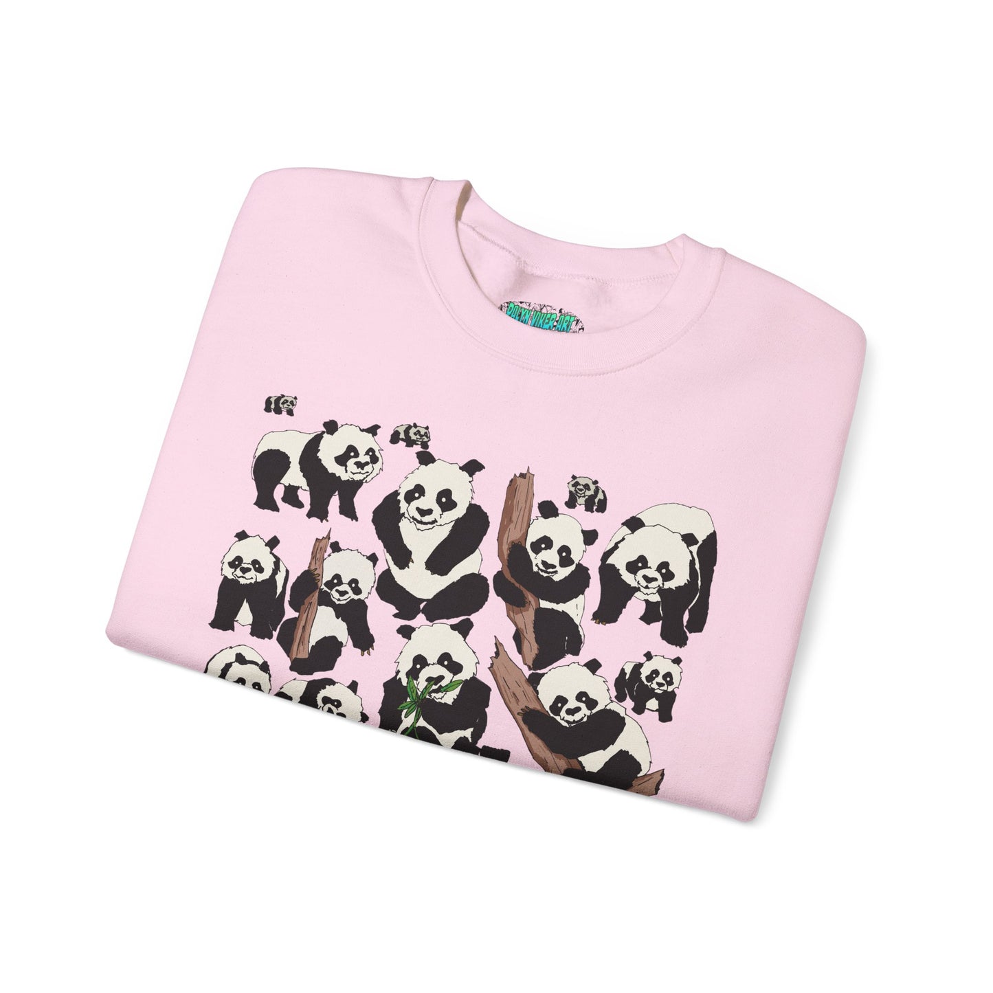 Cozy Panda Crewneck Sweatshirt - Soft Unisex Heavy Blend