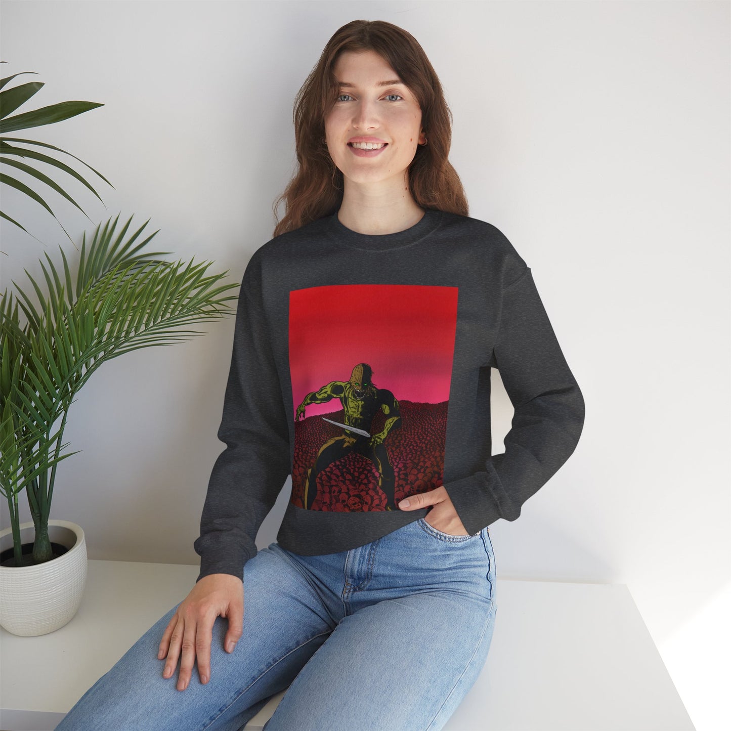 Retro Skull Master Graphic Unisex Crewneck Sweatshirt