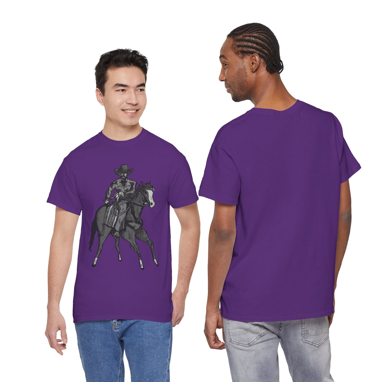 Cowboy on Horseback T‑Shirt — Vintage Western Rodeo Tee