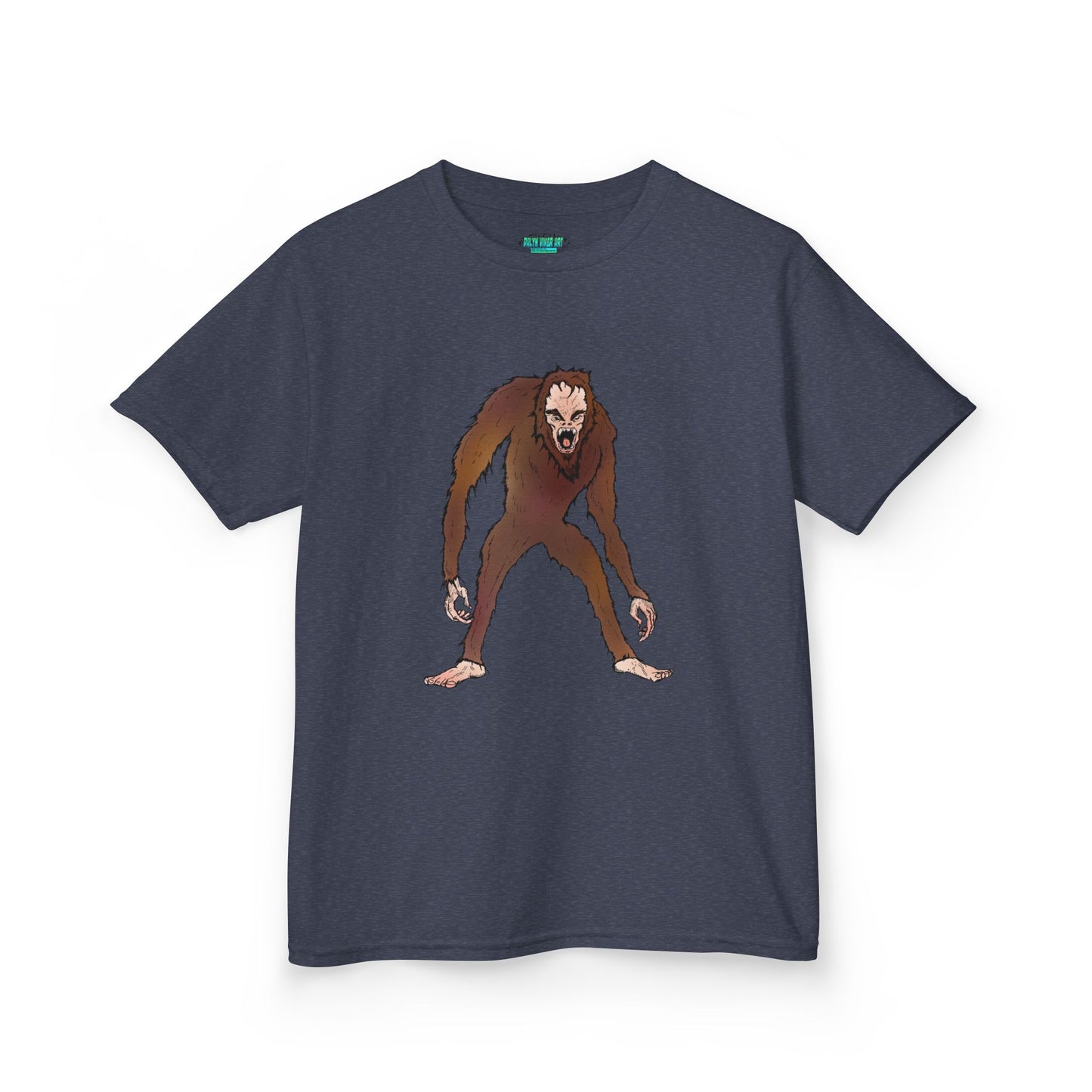 Kids Tee — Playful Sasquatch/Yeti Monster Graphic