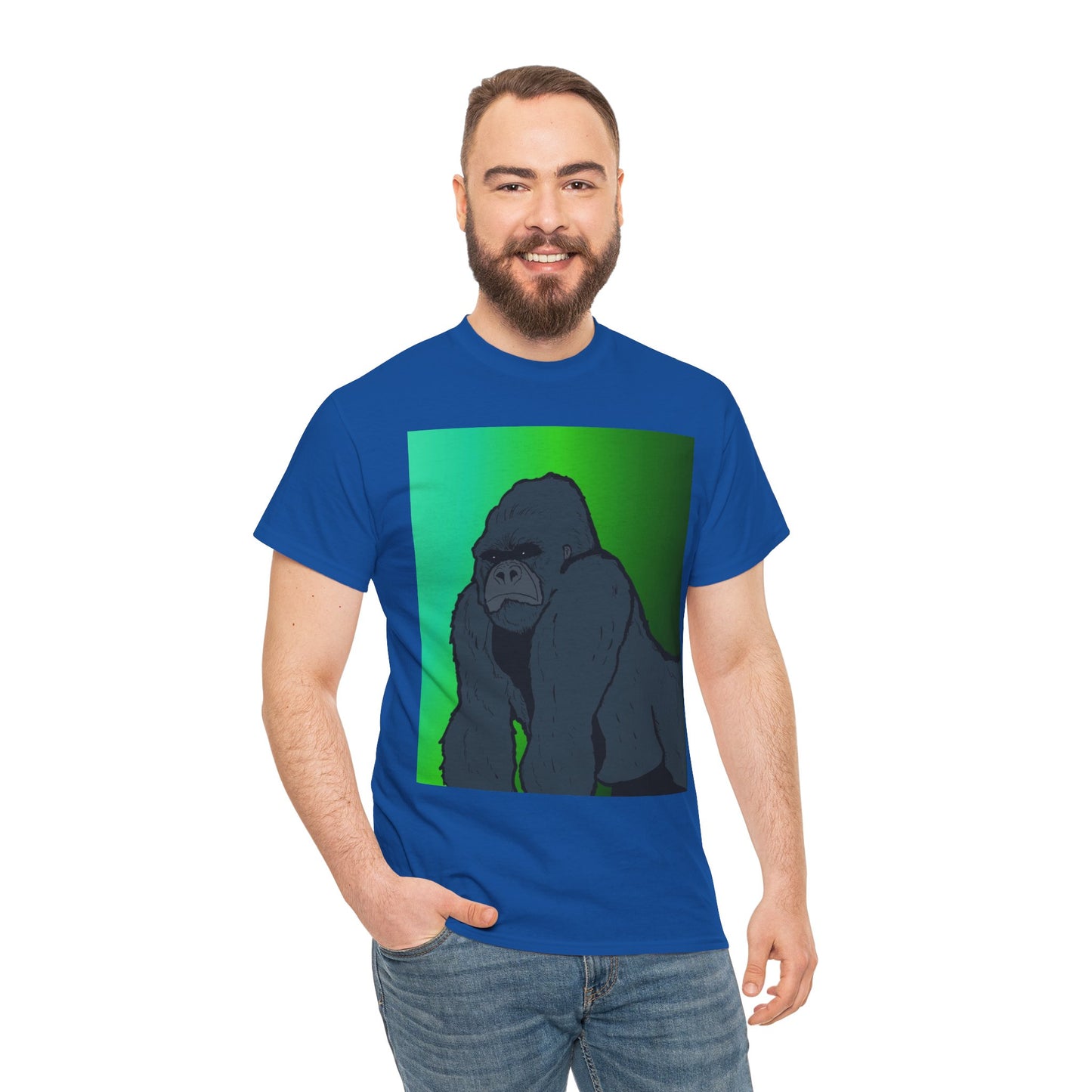 Gorilla Portrait Tee – Graphic Ape Illustration T-Shirt