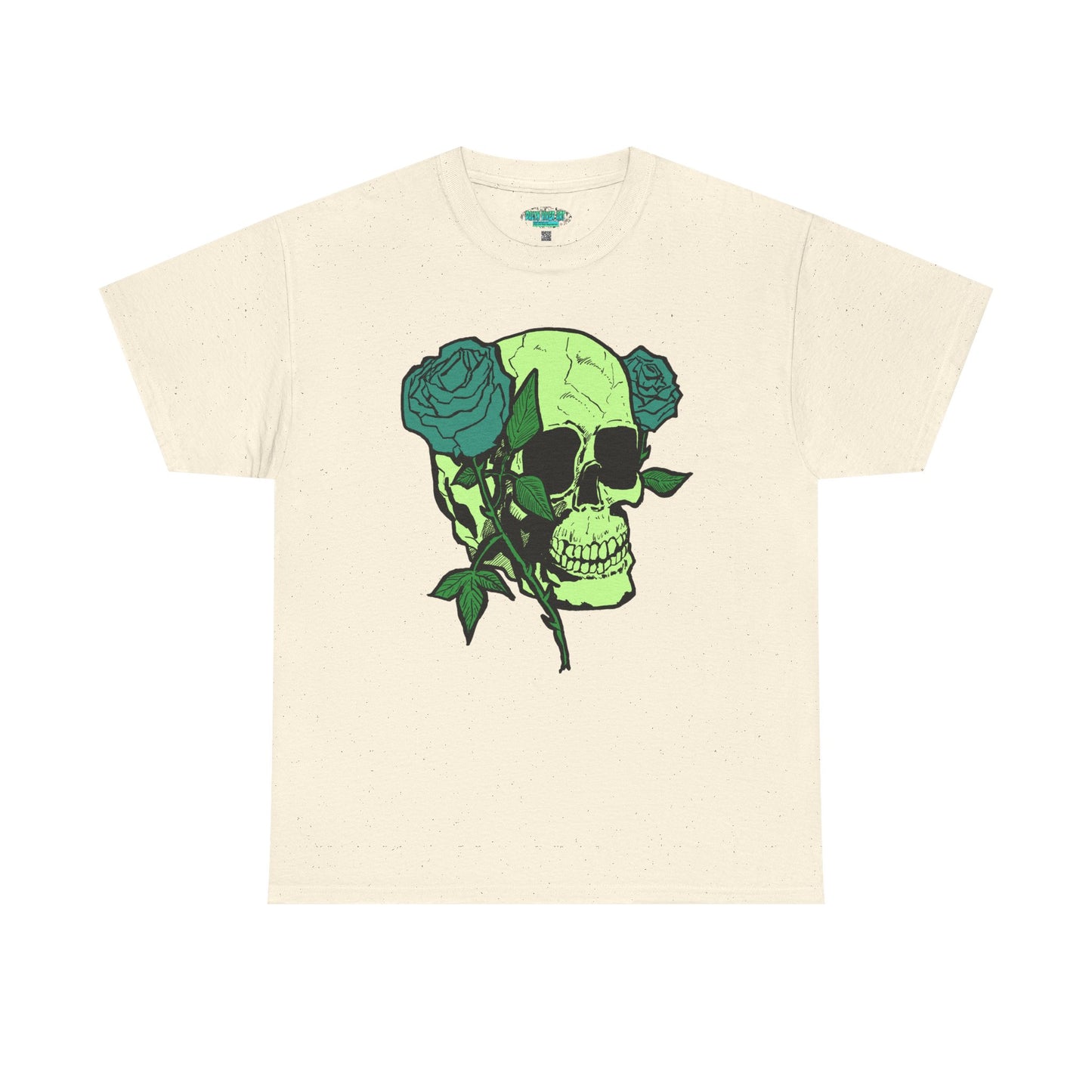 Skull & Rose Graphic Tee - Unisex Heavy Cotton Shirt