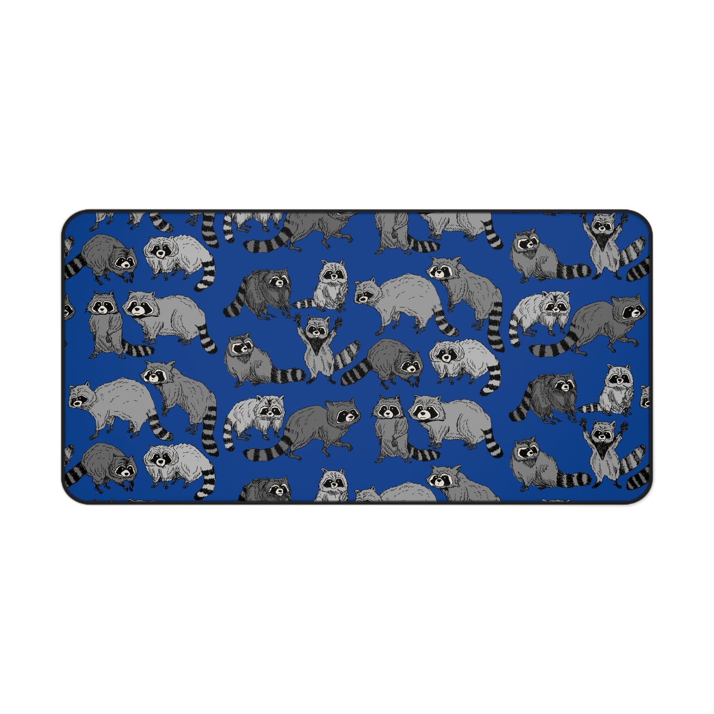 Raccoon-Themed Desk Mat, Cute Animal Desk Pad, Office Decor Gift, Mouse Pad, Gaming Mat, Fun Workspace Accessory