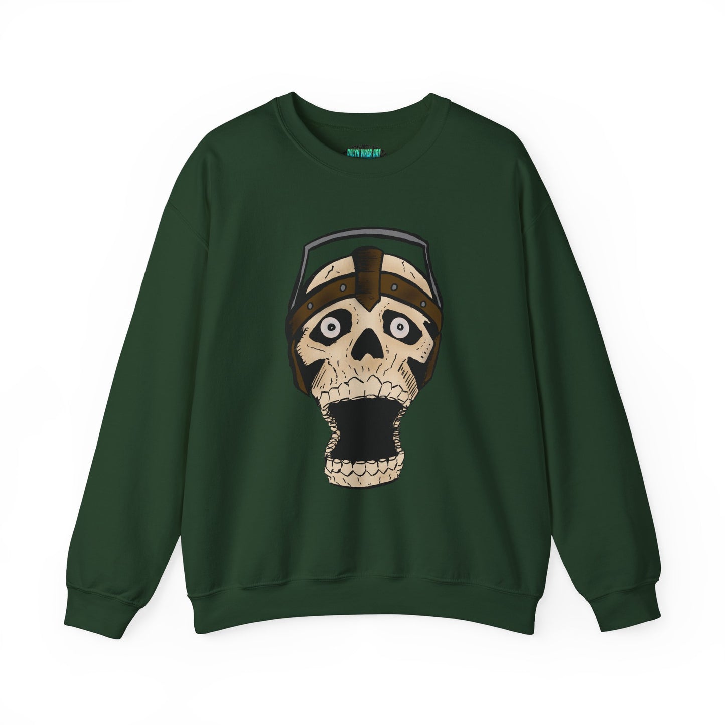 Screaming Skull Graphic Crewneck Sweatshirt - Unisex Heavy Blend™