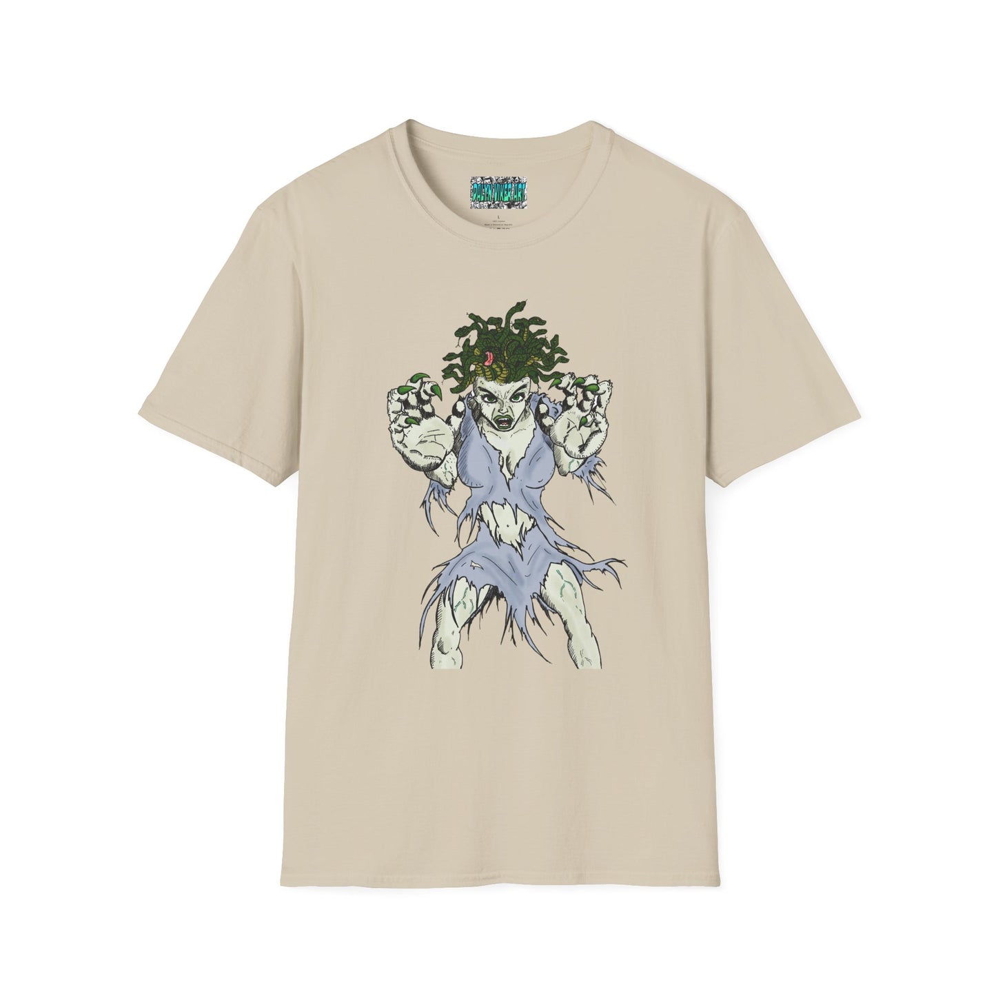 Medusa Assailing Unisex T-Shirt - Mythological Monster Dalyn Viker Art