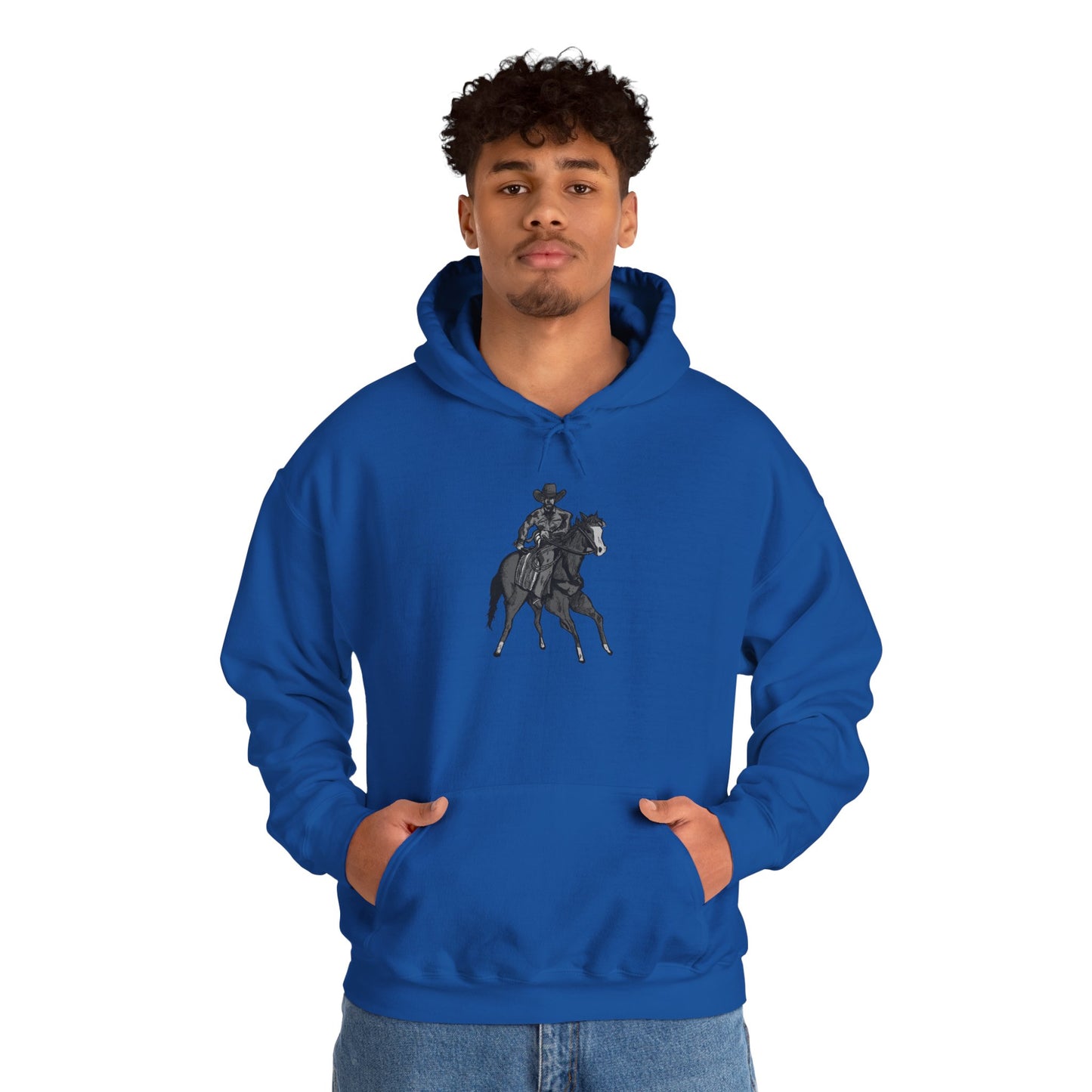 Horseback Rider Silhouette Hoodie – Western Equestrian Graphic Sweatshirt