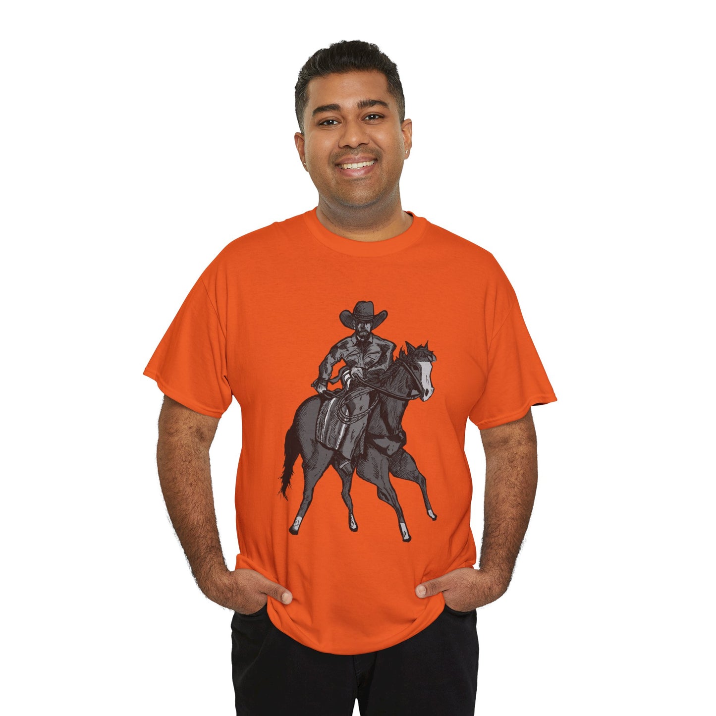 Cowboy on Horseback T‑Shirt — Vintage Western Rodeo Tee