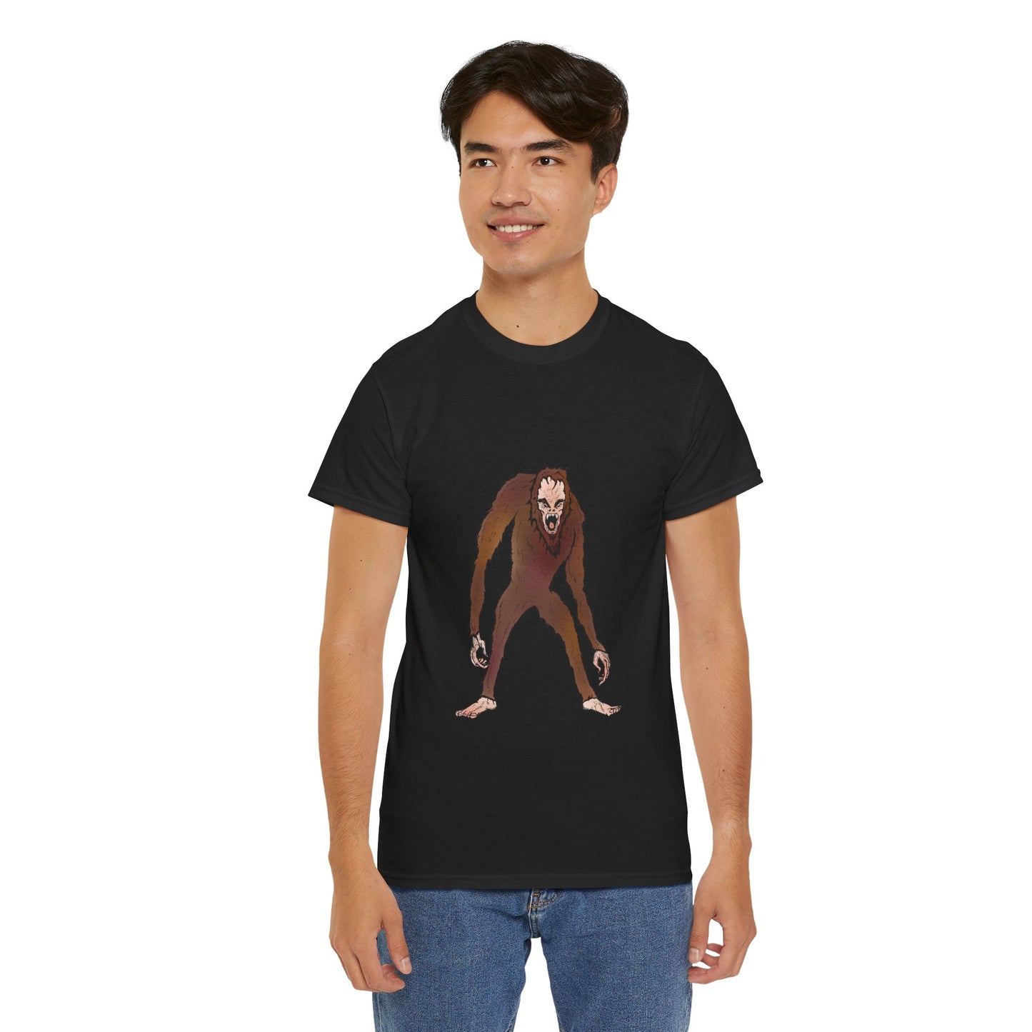 Bigfoot Sketch T‑Shirt — Retro Sasquatch Graphic Tee