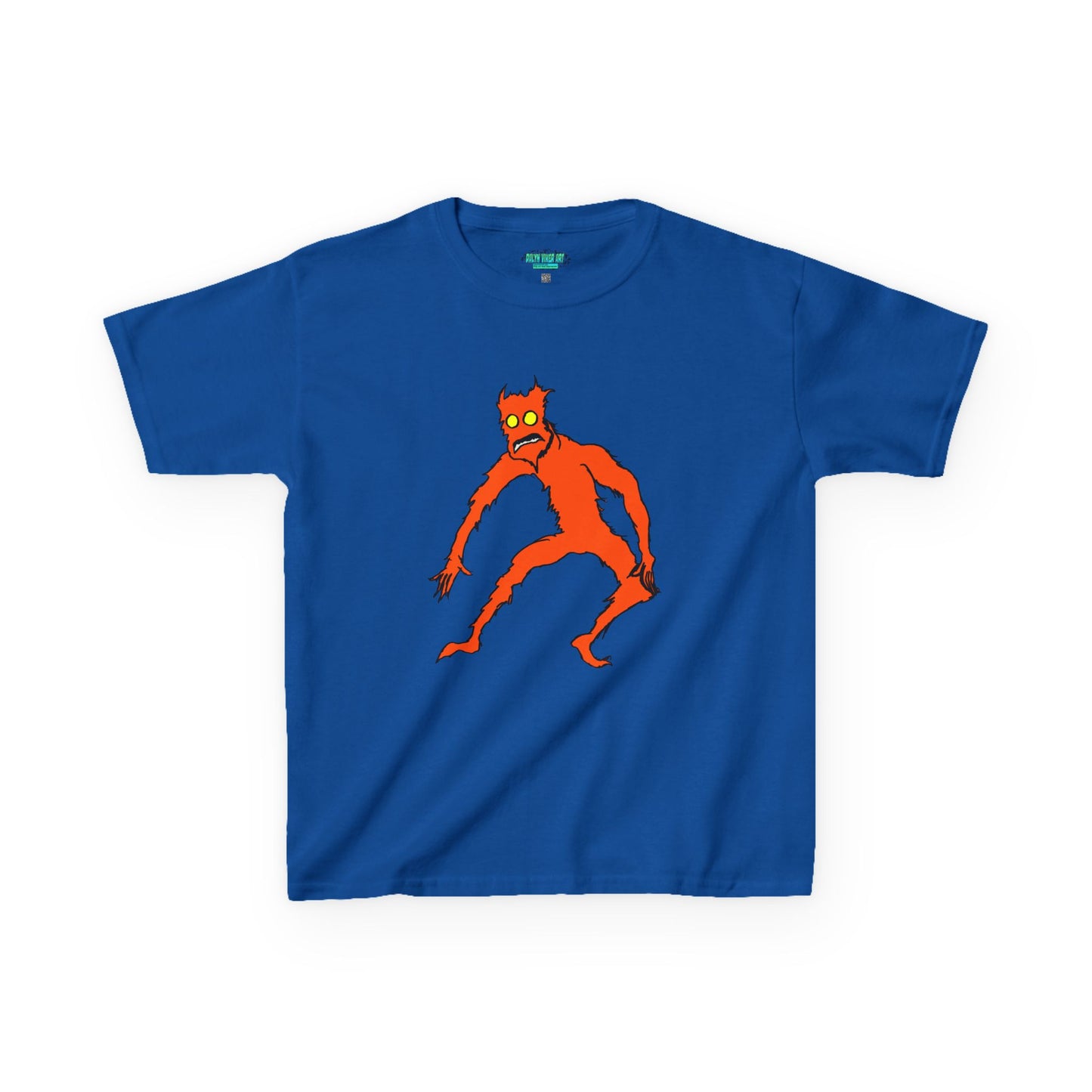 Kids Fire Monster Tee - Fun and Spooky Cotton T-Shirt for Kids