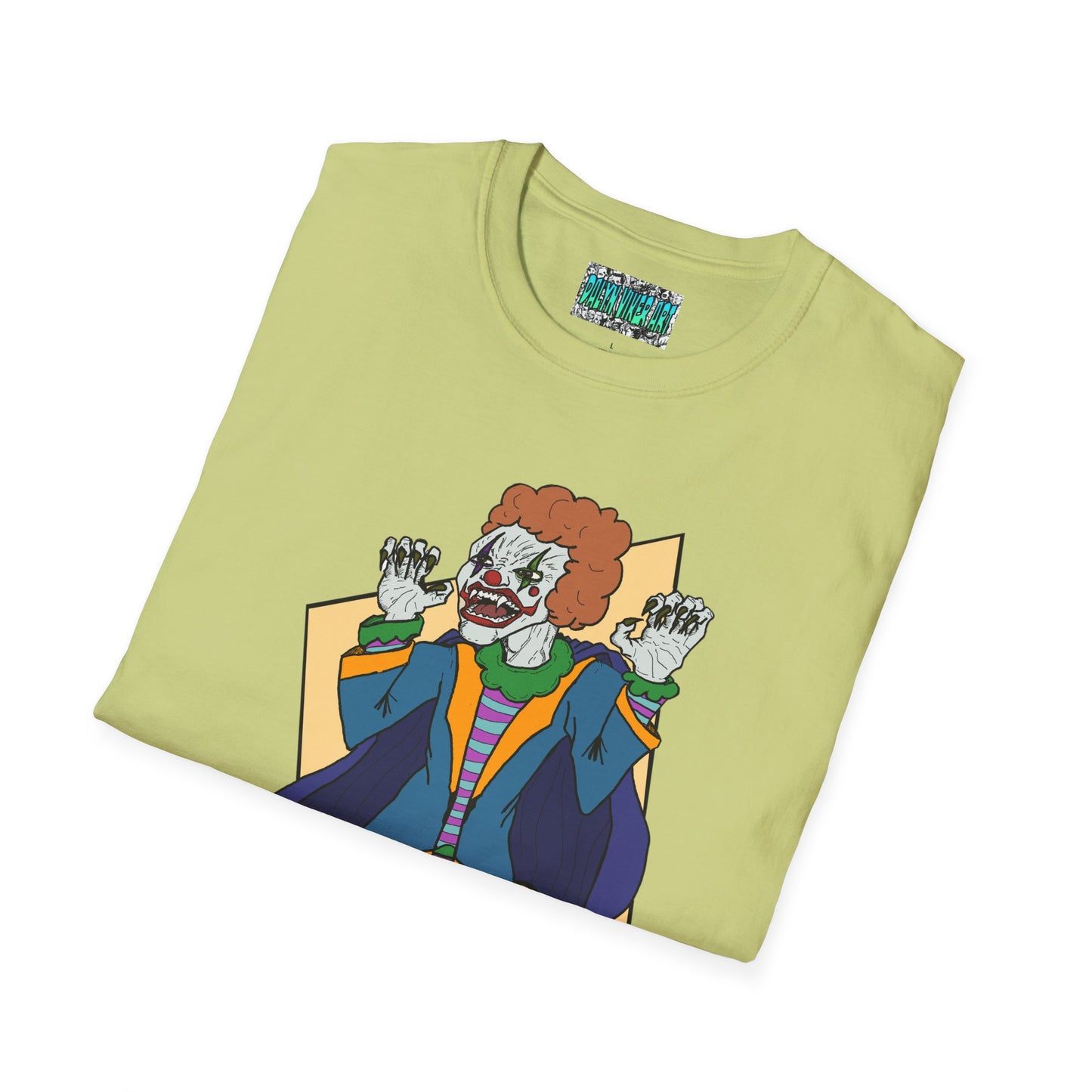 Vampire Clown Unisex T-Shirt - Horror Funny Wacky Bloodsucker Devilish Tee