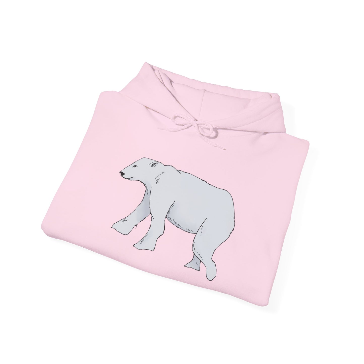 Cozy Polar Bear Hoodie - Warm Winter Fashion, Unisex Sweatshirt, Gift for Animal Lovers, Perfect for Cold Days, Cute Outdoor Wear
