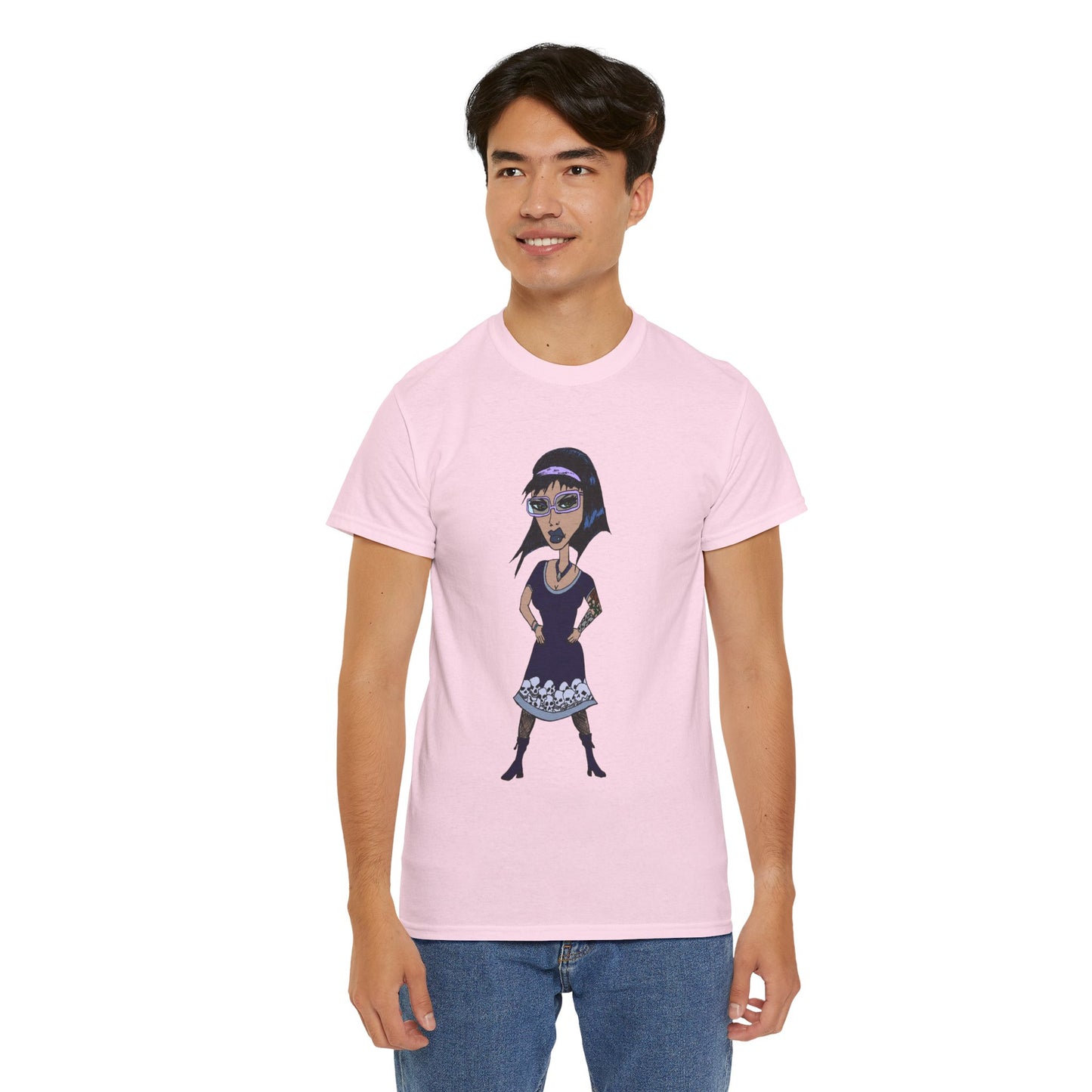 Gothic Doll T-Shirt — Retro Vampire Girl Graphic Tee