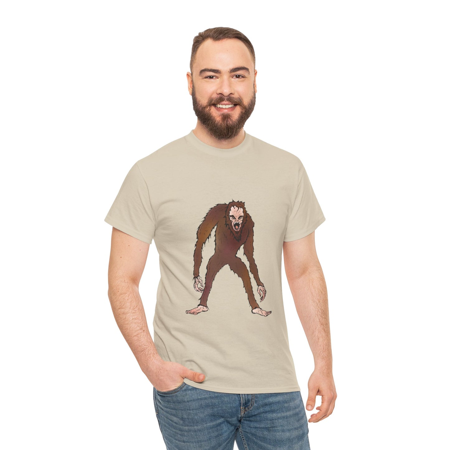 Bigfoot Sketch T‑Shirt — Retro Sasquatch Graphic Tee