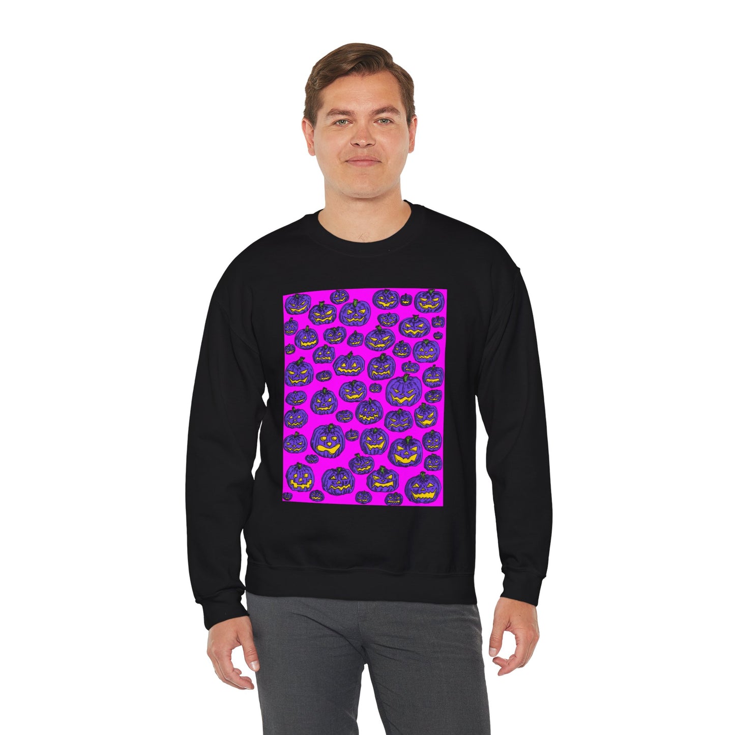 Halloween Pumpkin Crewneck Sweatshirt