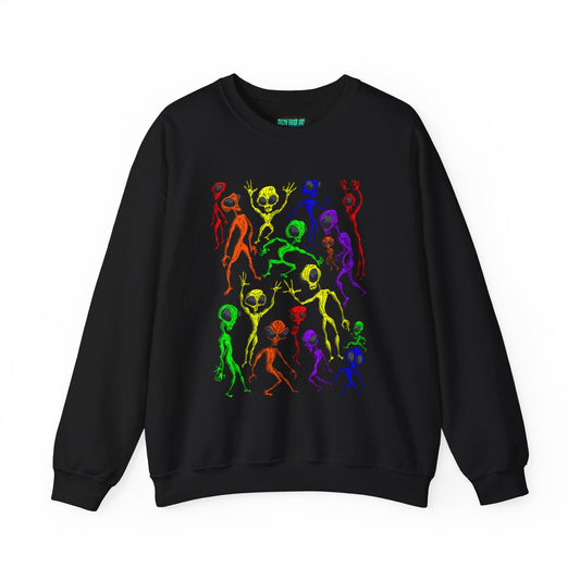 Alien Dance Party Crewneck Sweatshirt
