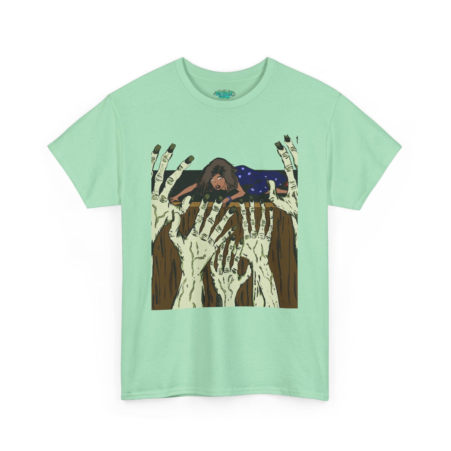 Spooky Unisex Heavy Cotton Tee, Halloween Shirt, Ghostly T-Shirt, Unisex Graphic Tee, Casual Wear for Halloween