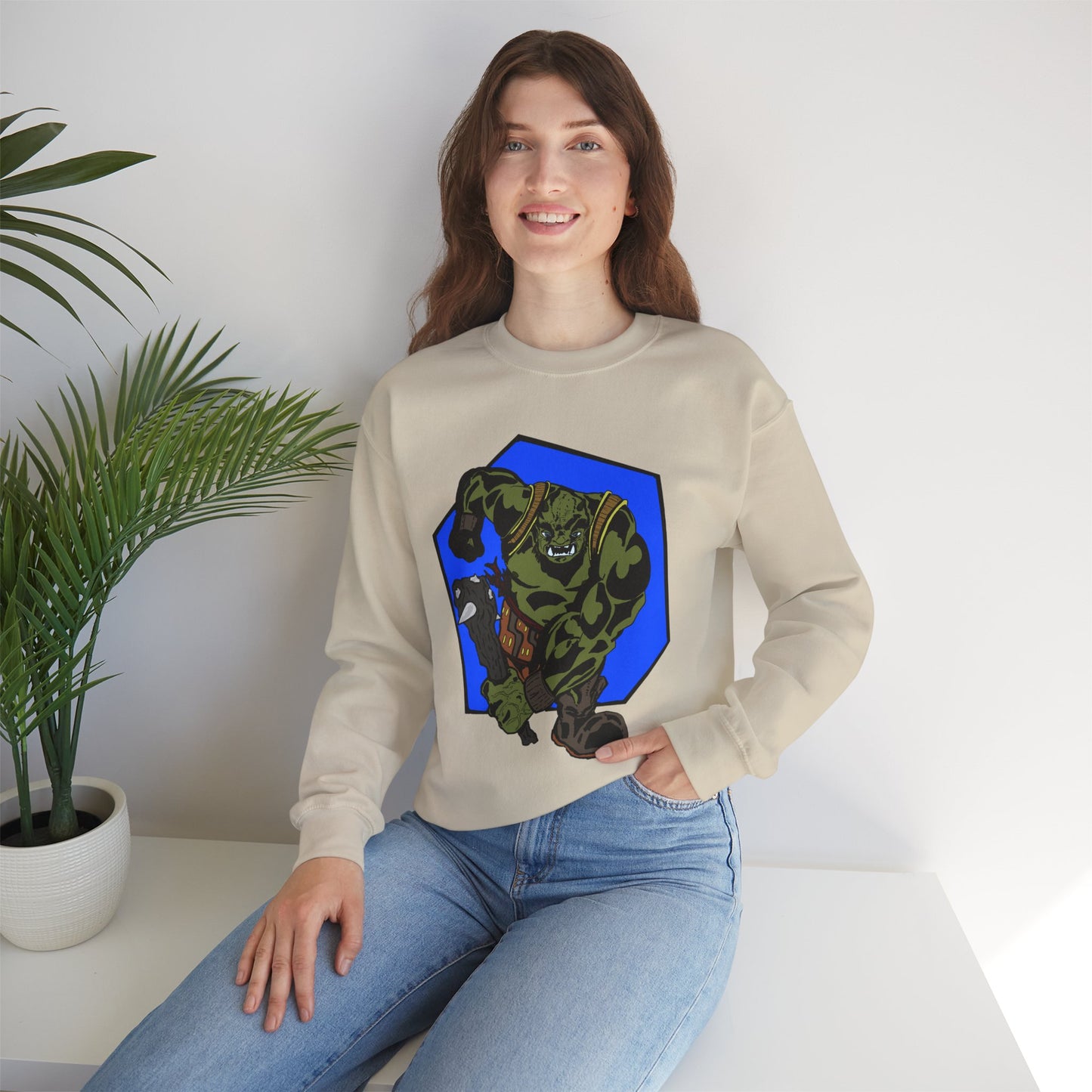 Rampaging Ogre Crewneck Sweatshirt for Marvel Fans