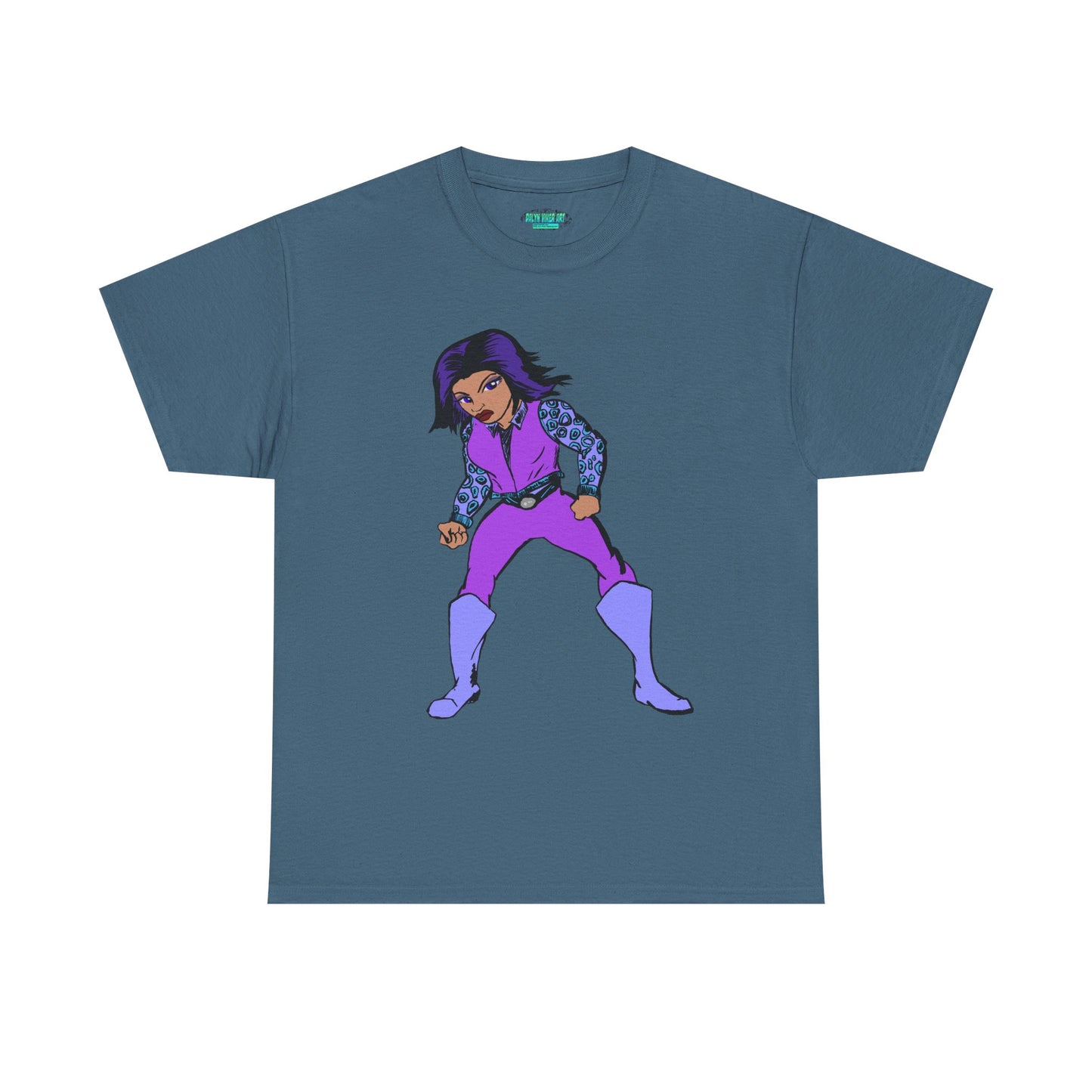 Retro Cartoon Hero Woman Character Unisex Heavy Cotton Tee, Vintage Graphic Tee, Fun T-Shirt, Gift for Fans, Casual Wear, Everyday Tee