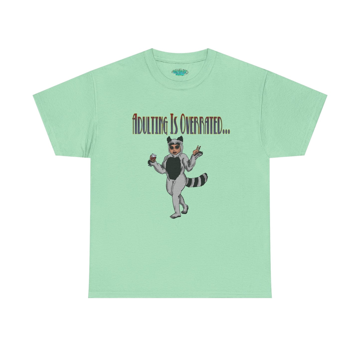 Adulting Is Overrated Unisex Heavy Cotton Tee - Fun Graphic T-Shirt for Relaxed Vibes