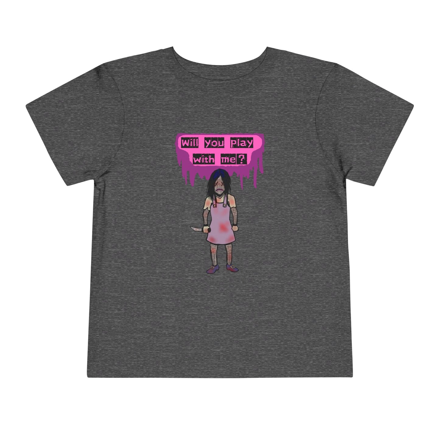 Toddler Tee - Evil Doll - Will You Play With Me