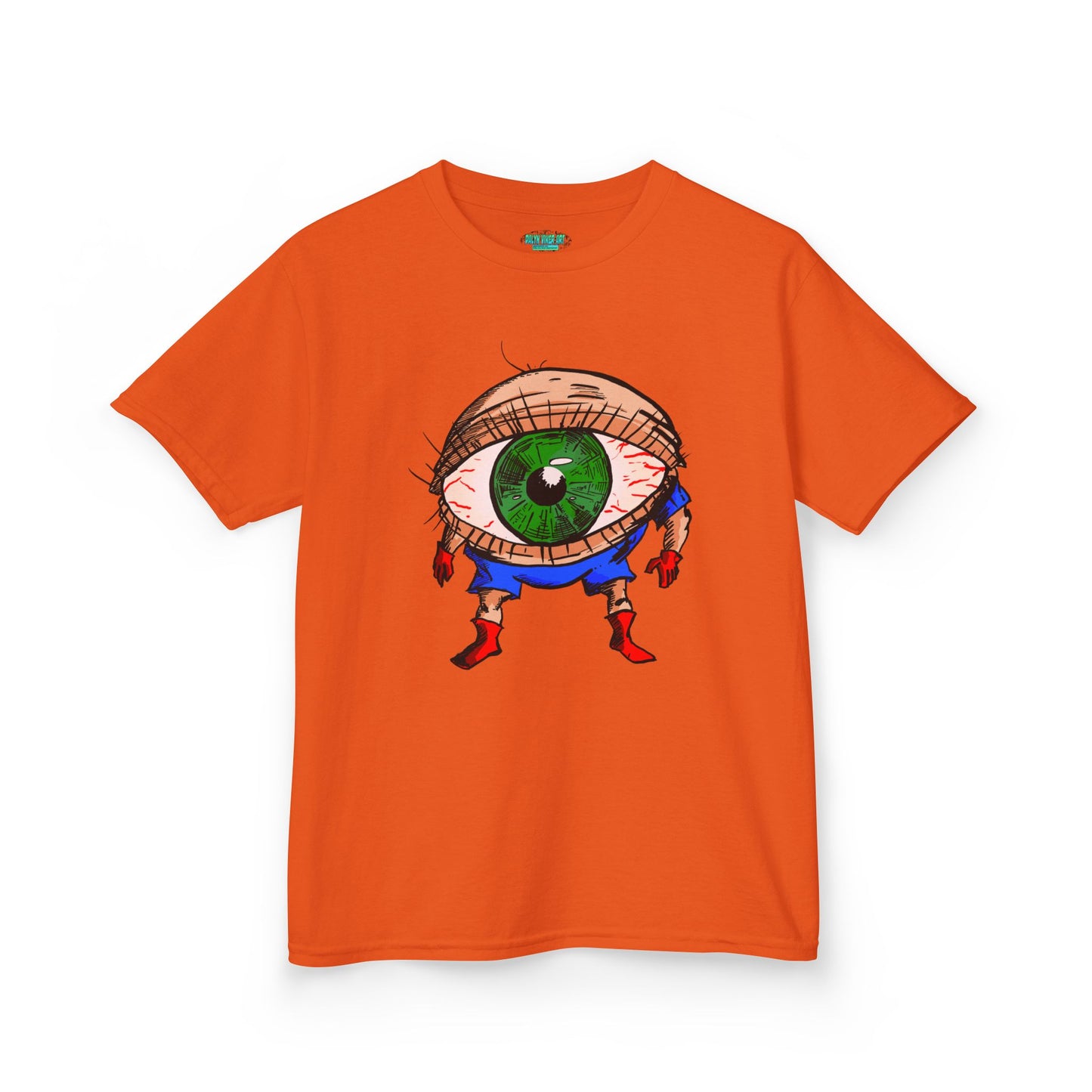 Terrif-EYE-ing Whimsical Kids Heavy Cotton Tee with Eye Design