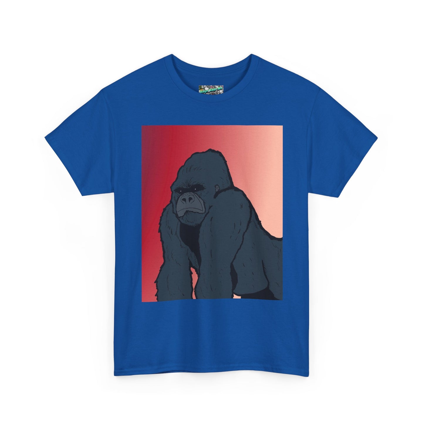 Gorilla Graphic Tee — Vintage Sunset Primate Illustration Shirt