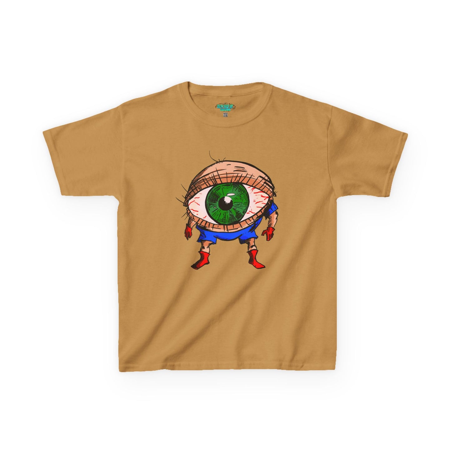 Terrif-EYE-ing Whimsical Kids Heavy Cotton Tee with Eye Design