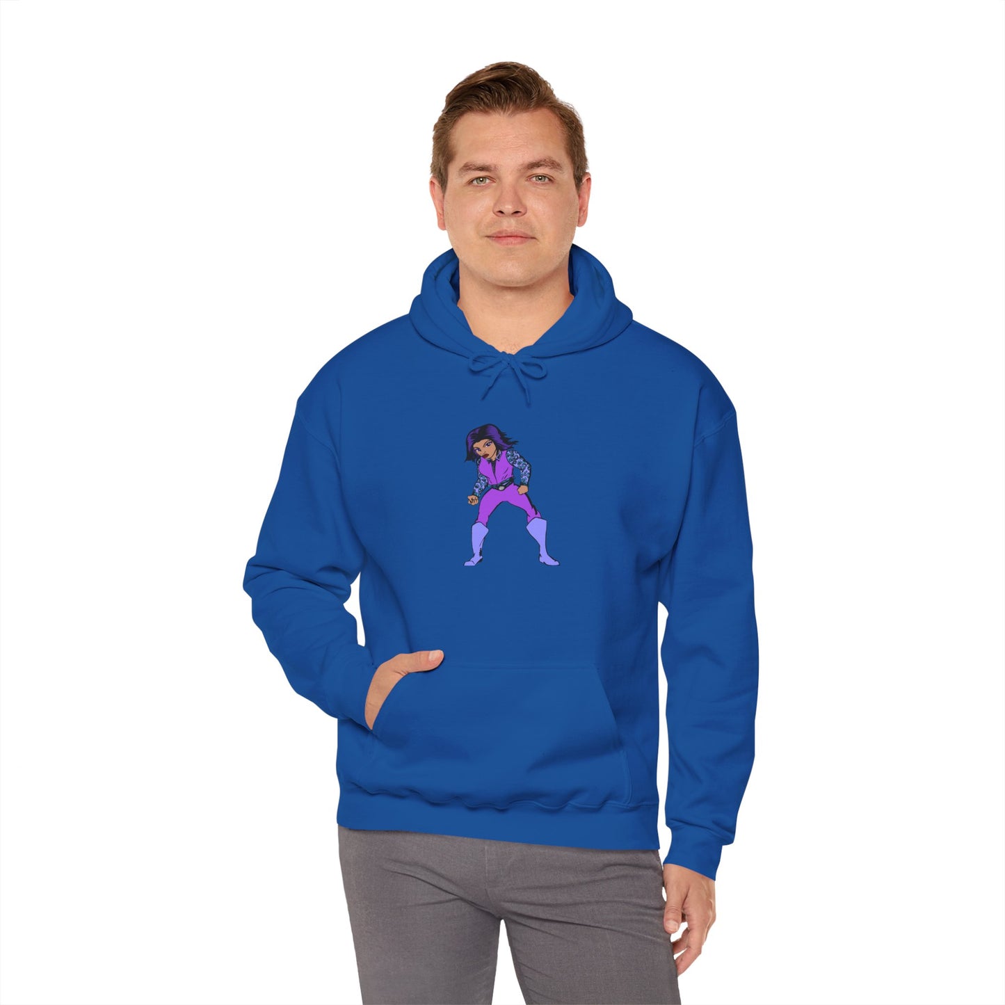 Funky Superhero Hoodie: Unisex Sweatshirt, Cozy Gift for Cartoon Lovers, Perfect for Comfy Days, Great for Halloween