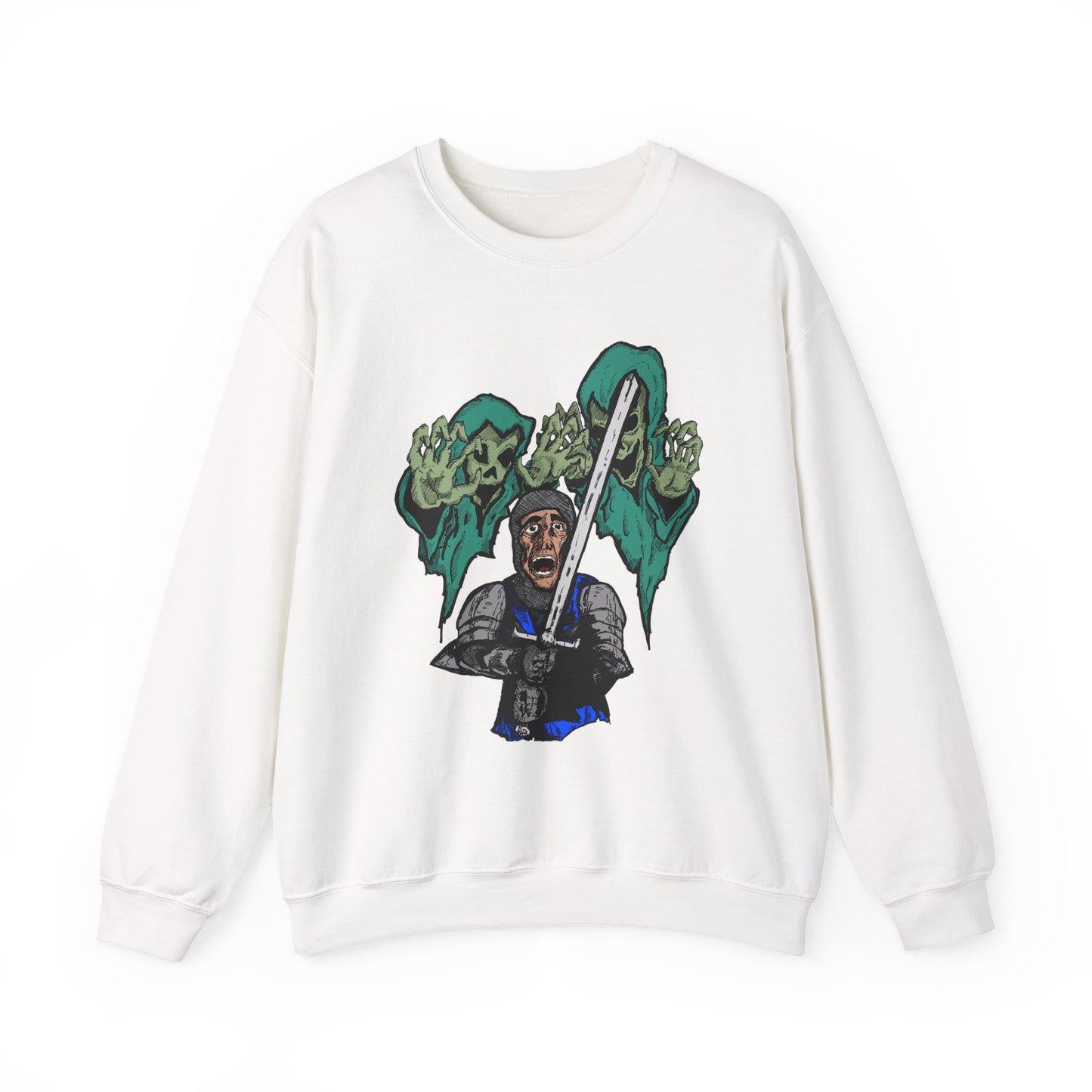 Knight Fright Inspired Unisex Crewneck Sweatshirt with Graphic Print
