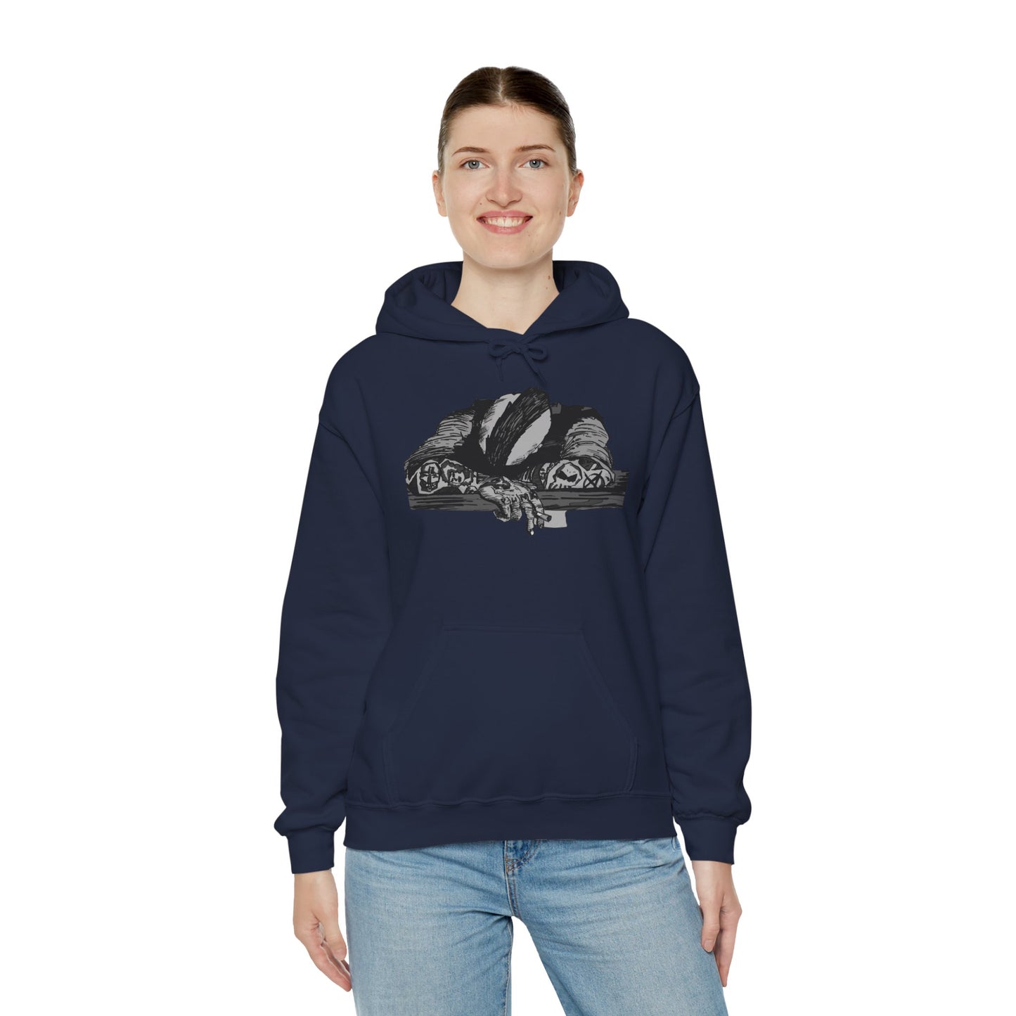 Punk and Done Unisex Hoodie with Artistic Design, Cozy Streetwear, Graphic Sweatshirt for Casual Vibes, Perfect Gift for Any Occasion