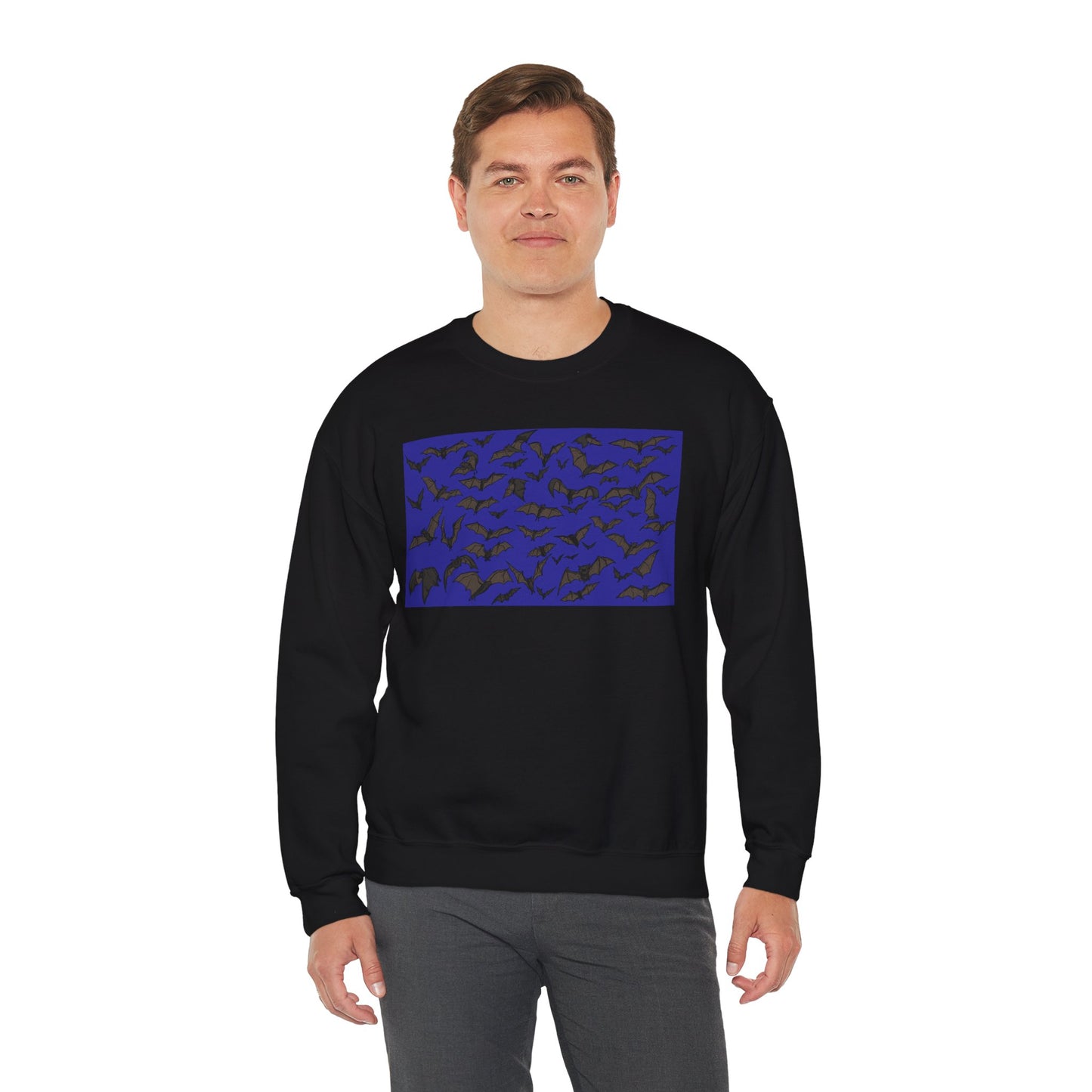 Stylish Bats Unisex Crewneck Sweatshirt with Abstract Design