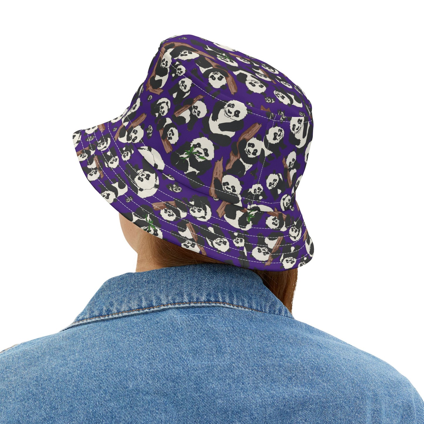 Playful Panda Bucket Hat, Cute Summer Accessory, Perfect for Kids and Adults, Vacation Hat, Trendy Gift Idea