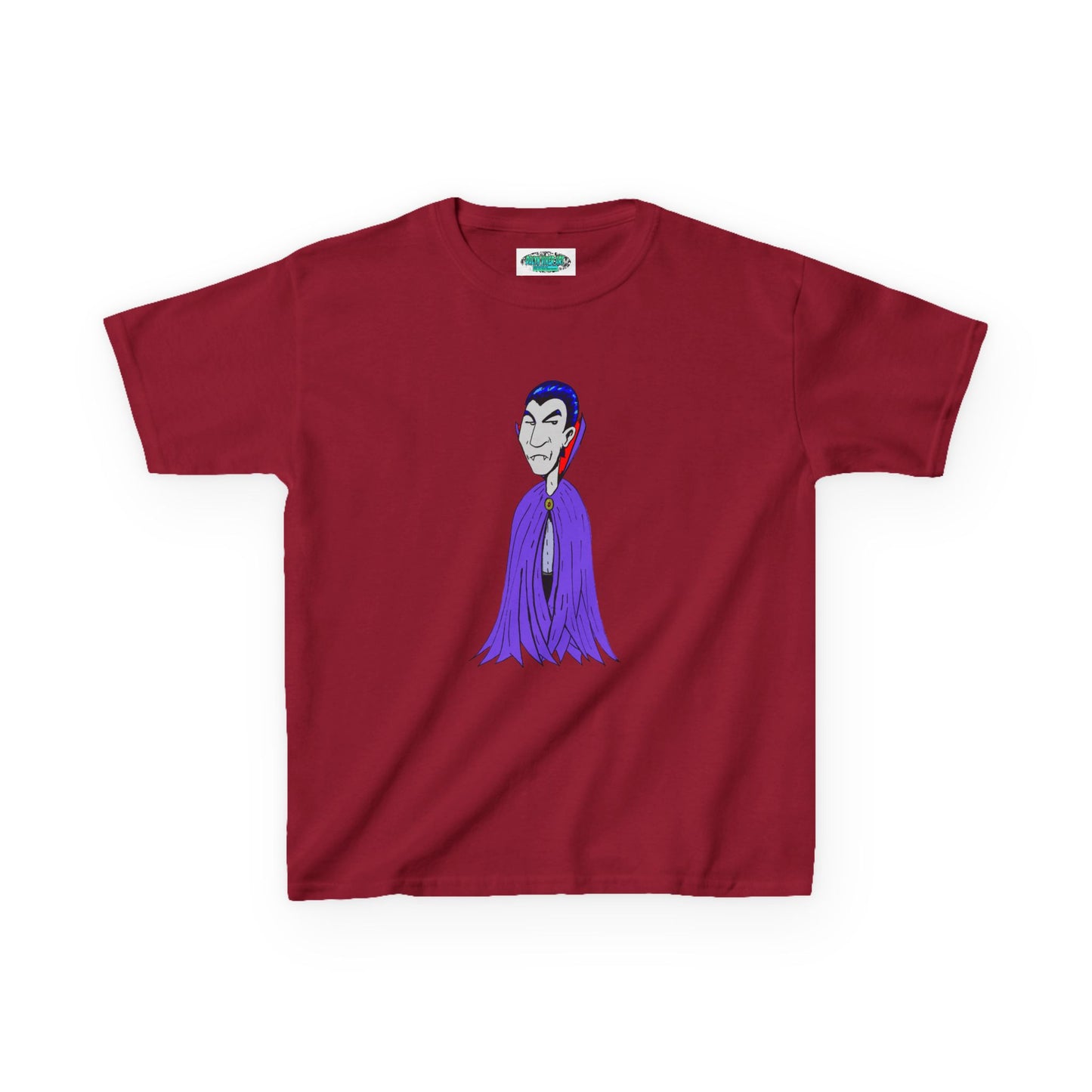 Kids Vampire T-Shirt — Cute Purple Dracula Tee for Halloween