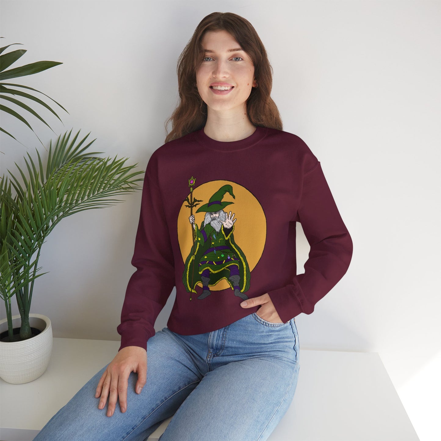 Wizard-Themed Unisex Crewneck Sweatshirt