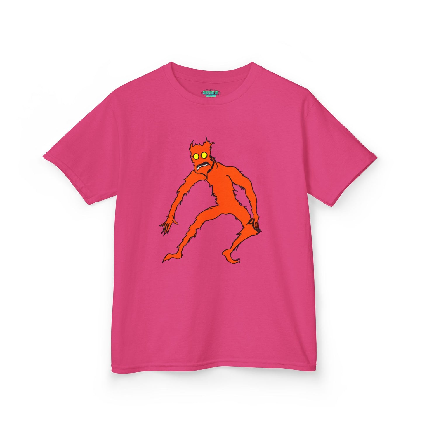 Kids Fire Monster Tee - Fun and Spooky Cotton T-Shirt for Kids