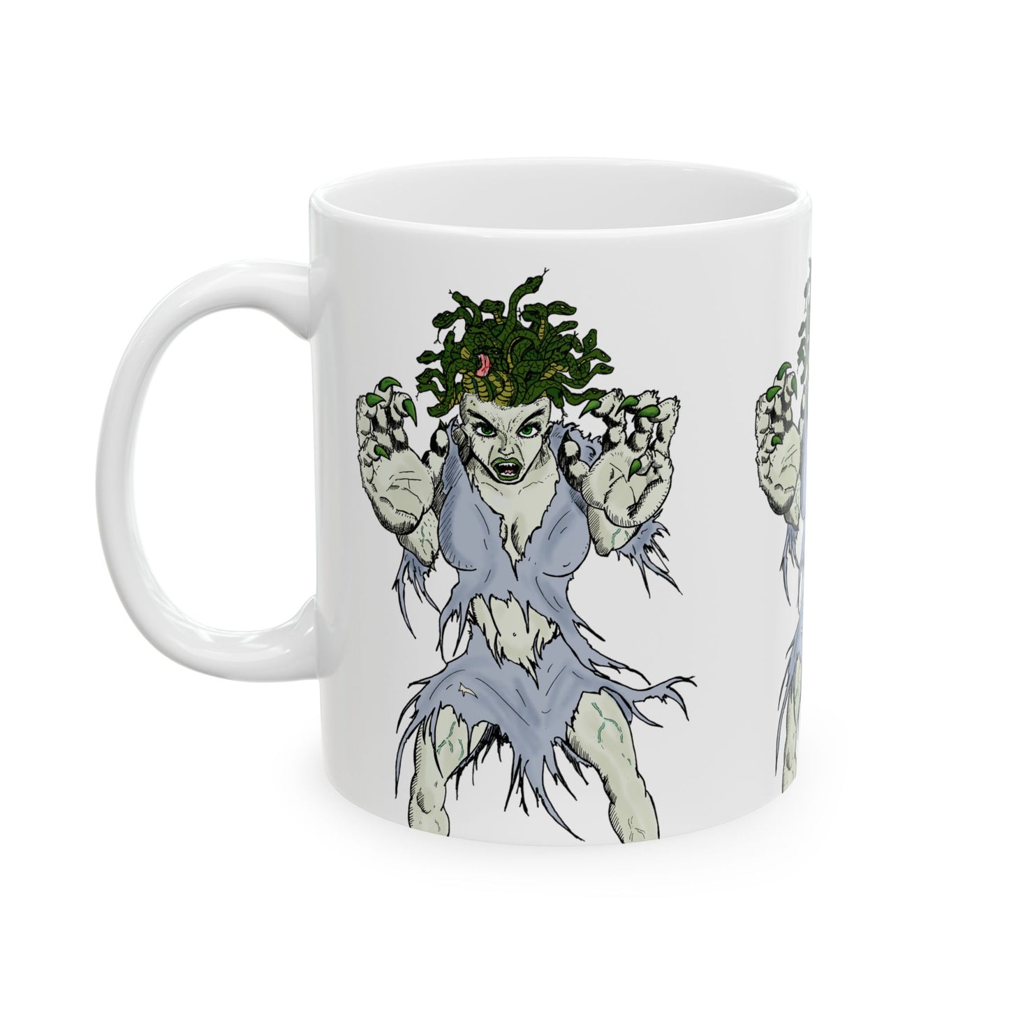 Medusa Ceramic Mug, (11oz)