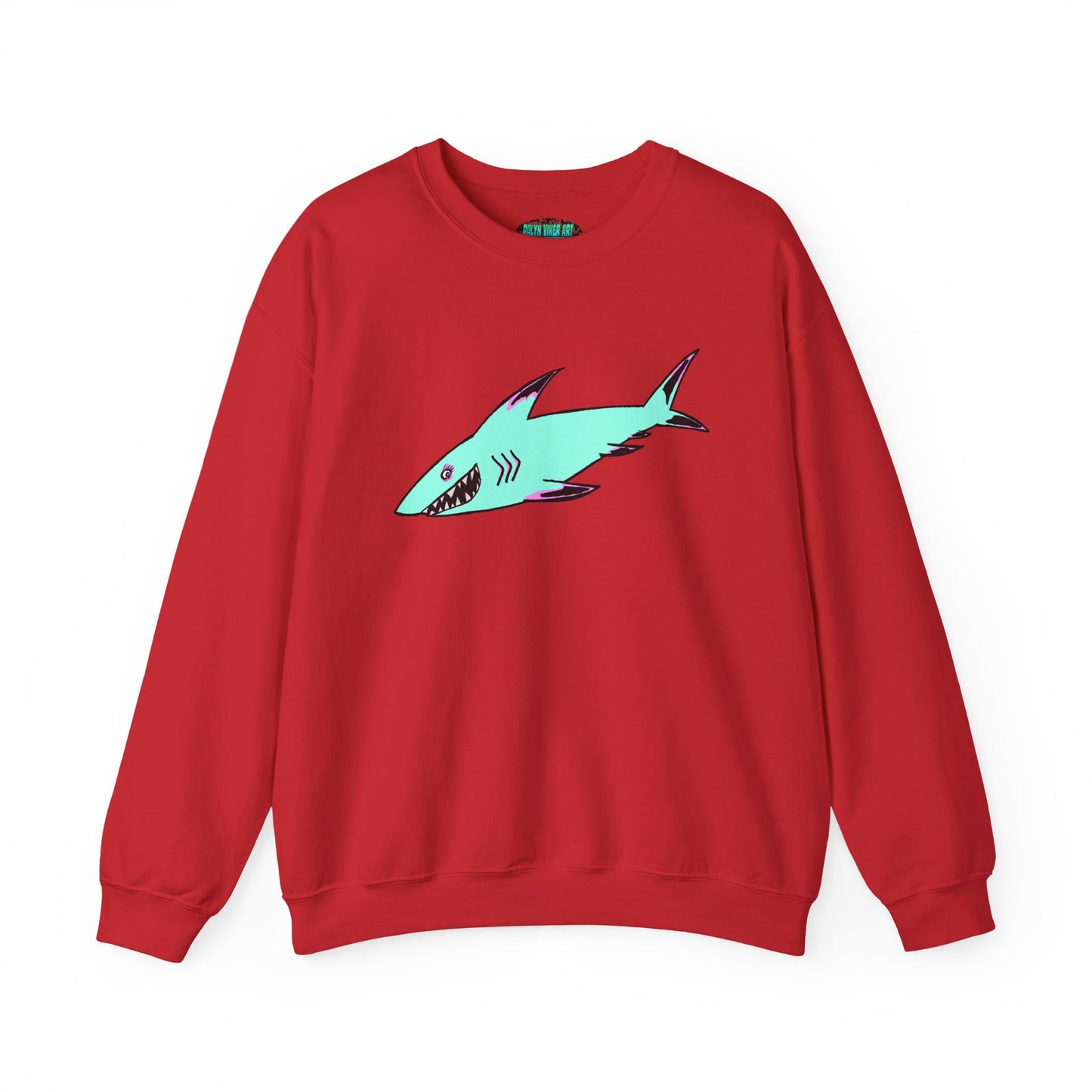 Charming Shark Graphic Sweatshirt - Unisex Heavy Blend™ Crewneck